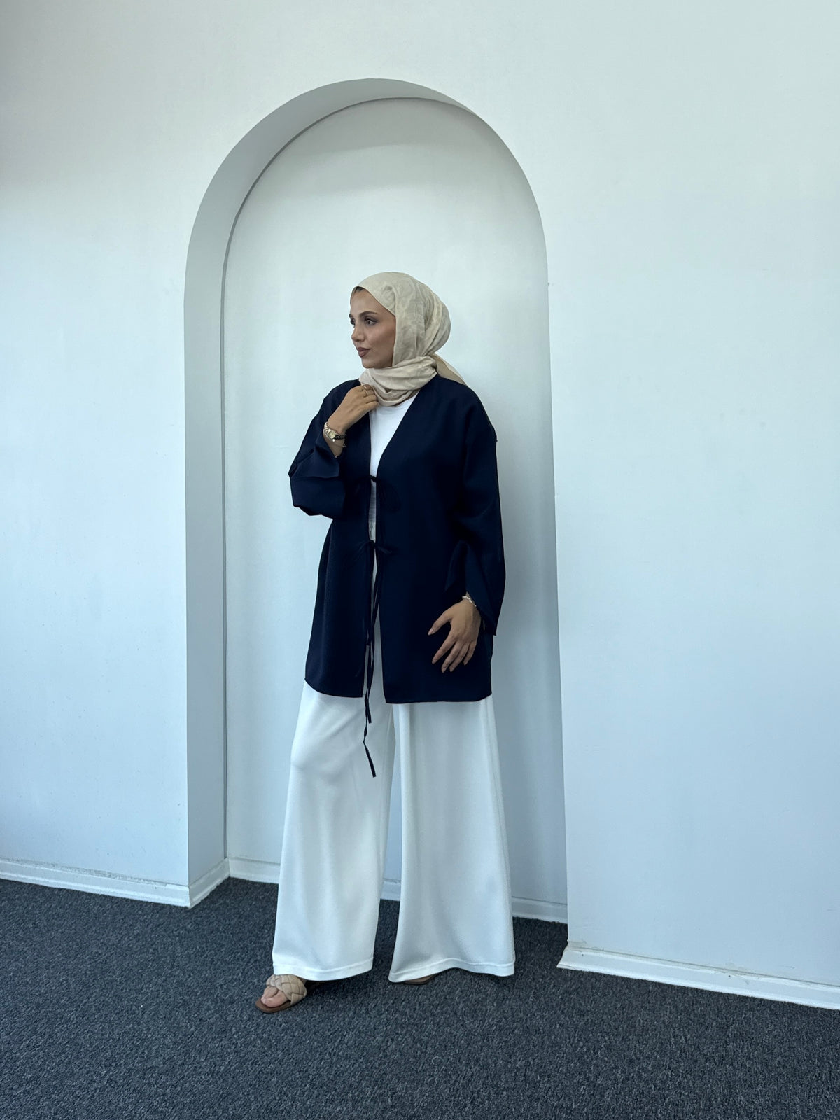Orya Bağlamalı Tensel Ceket