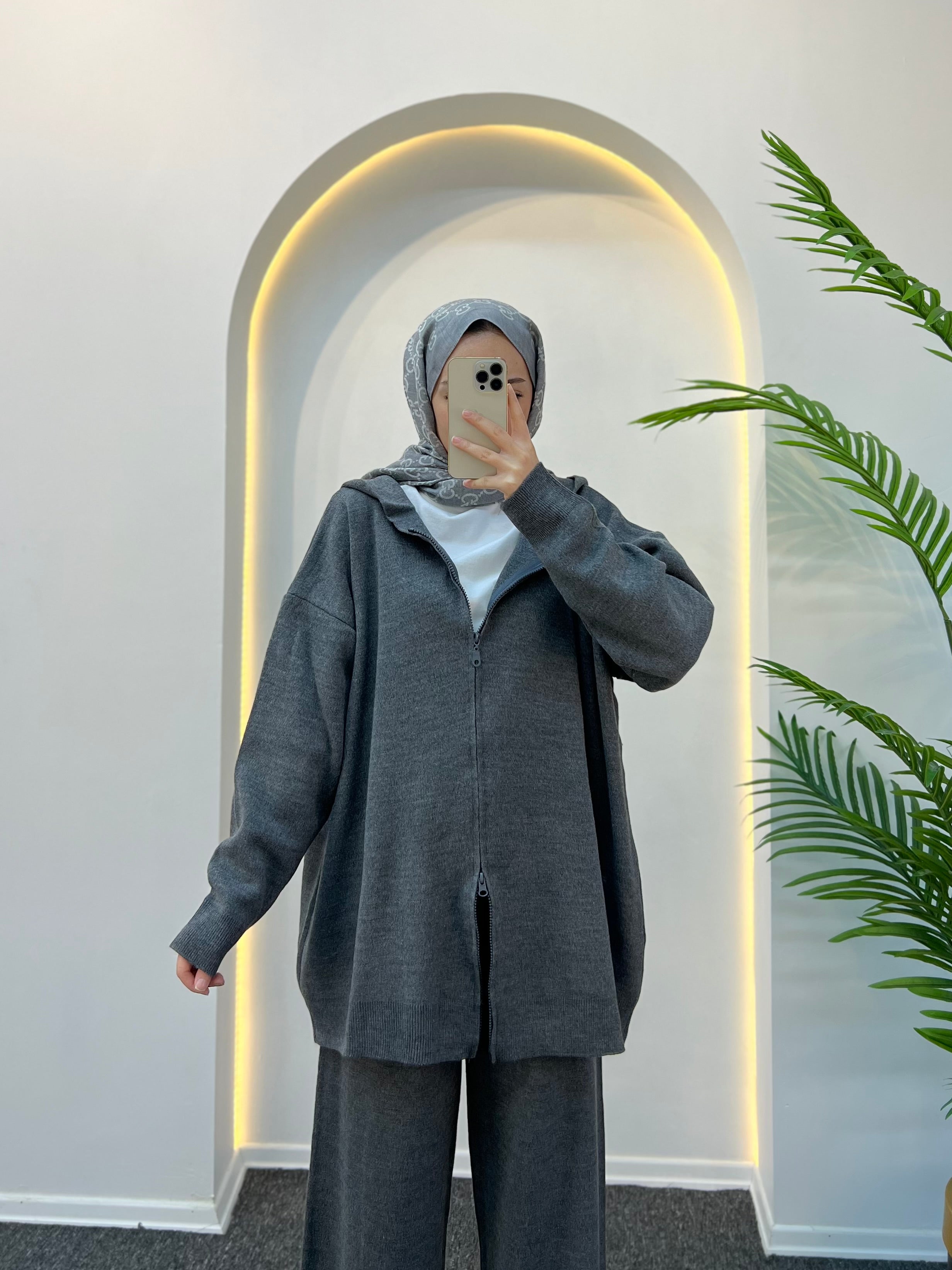 Rolly Kapüşonlu Triko Takım