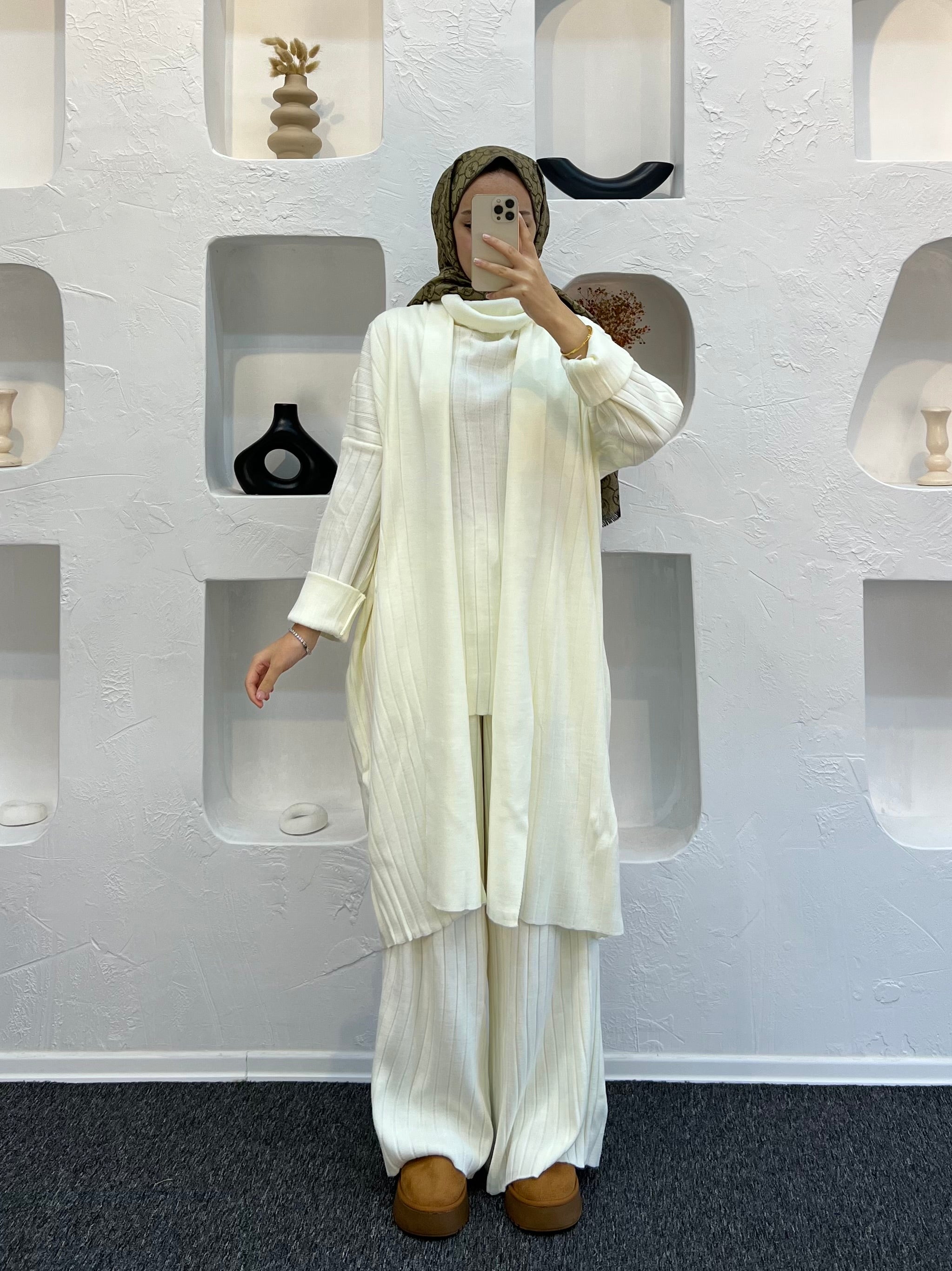 Amber Üçlü Triko Takım