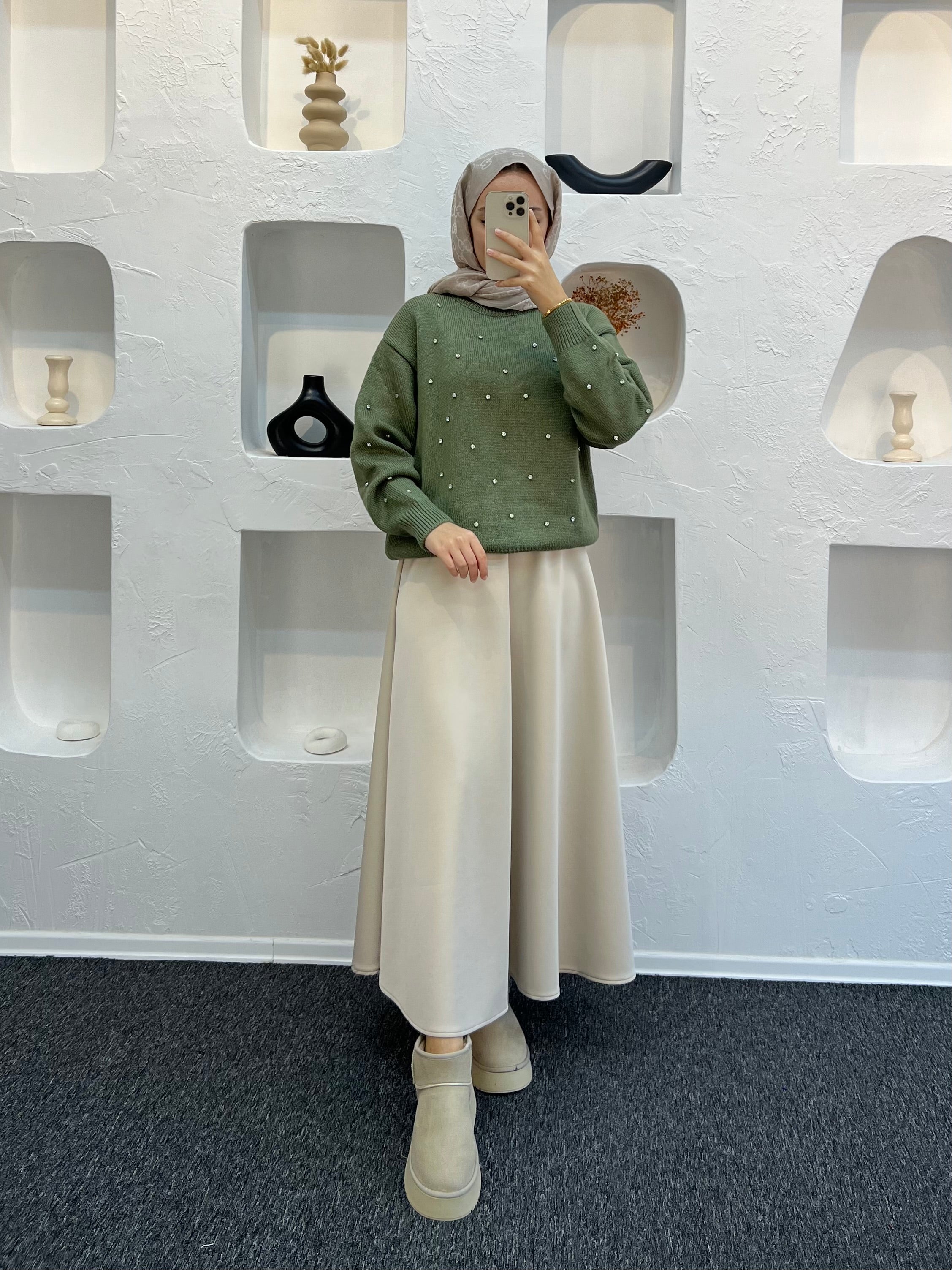 Diamond Taşlı Kazak