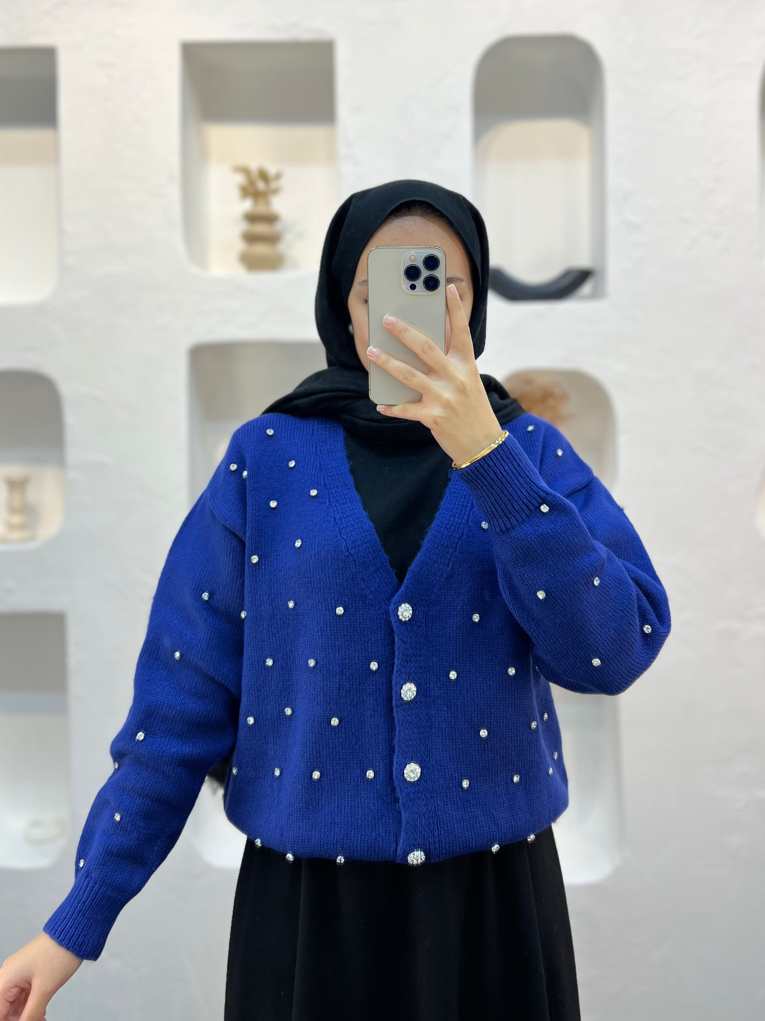 Diamond Taşlı Hırka