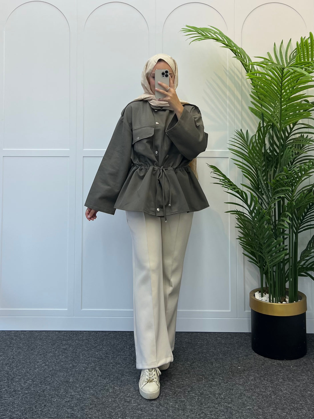 Selna Gabardin Trenç