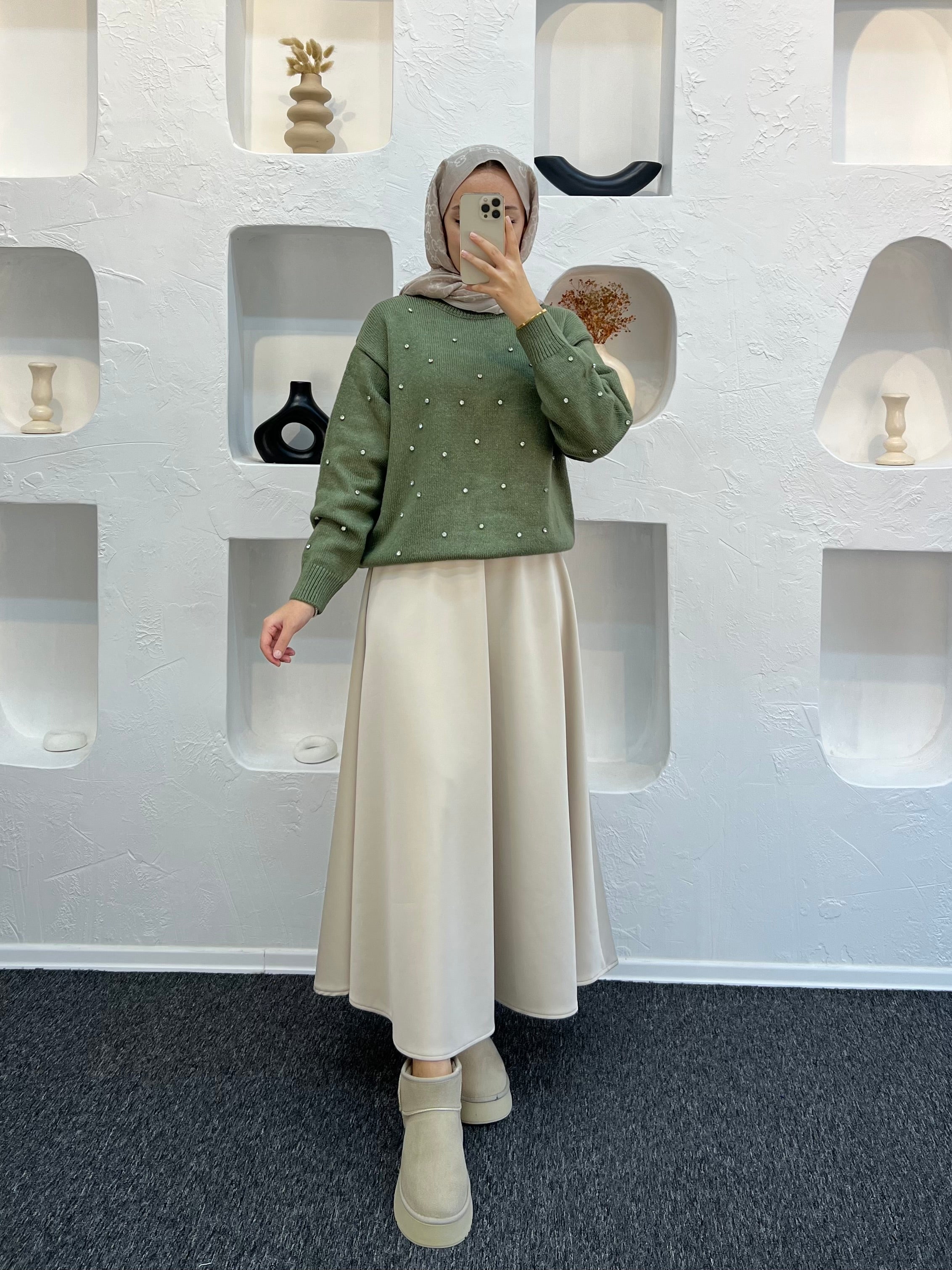 Diamond Taşlı Kazak