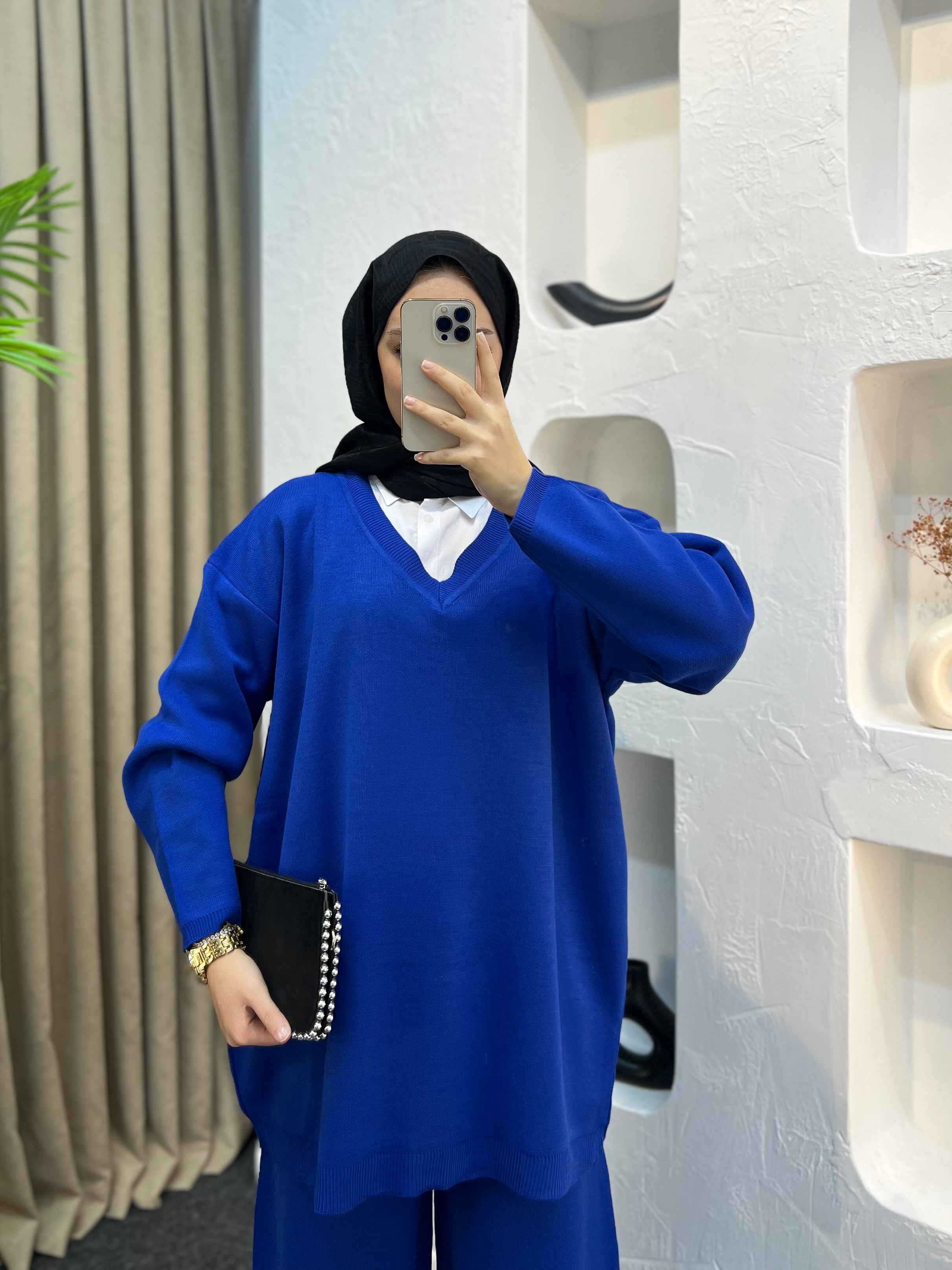 Alin V Yaka Triko Takım