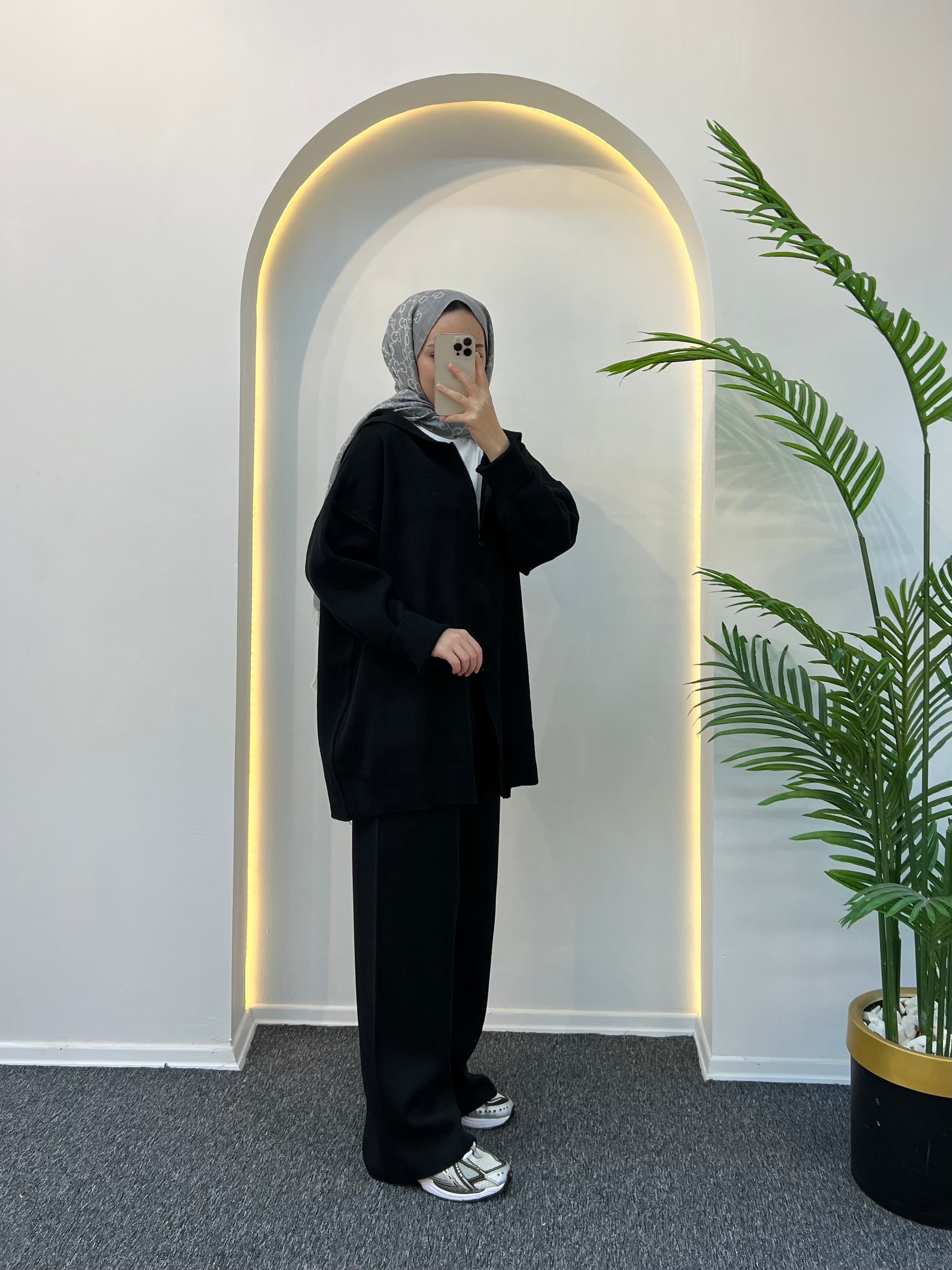 Rolly Kapüşonlu Triko Takım