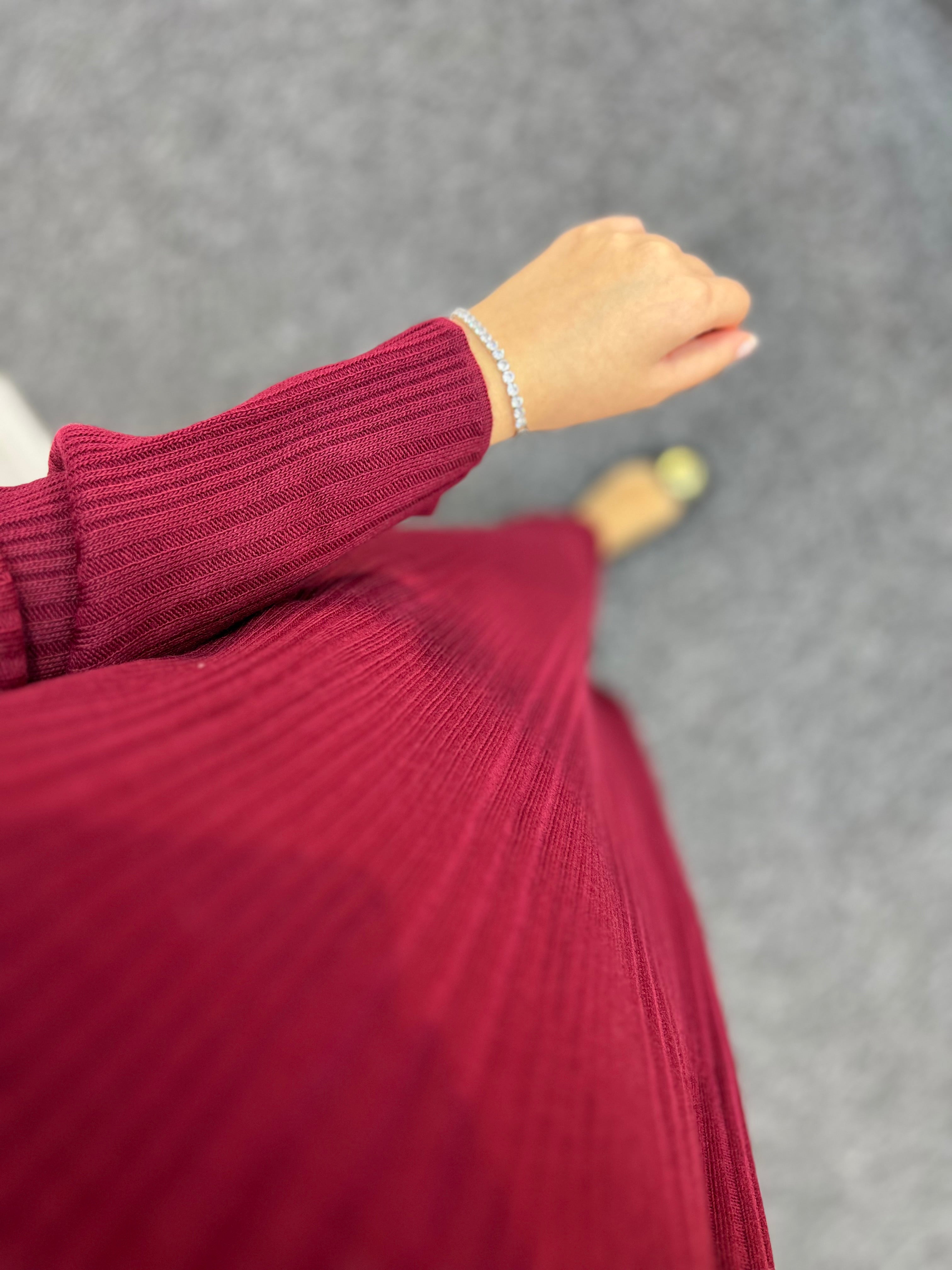 Fitilli Triko Elbise