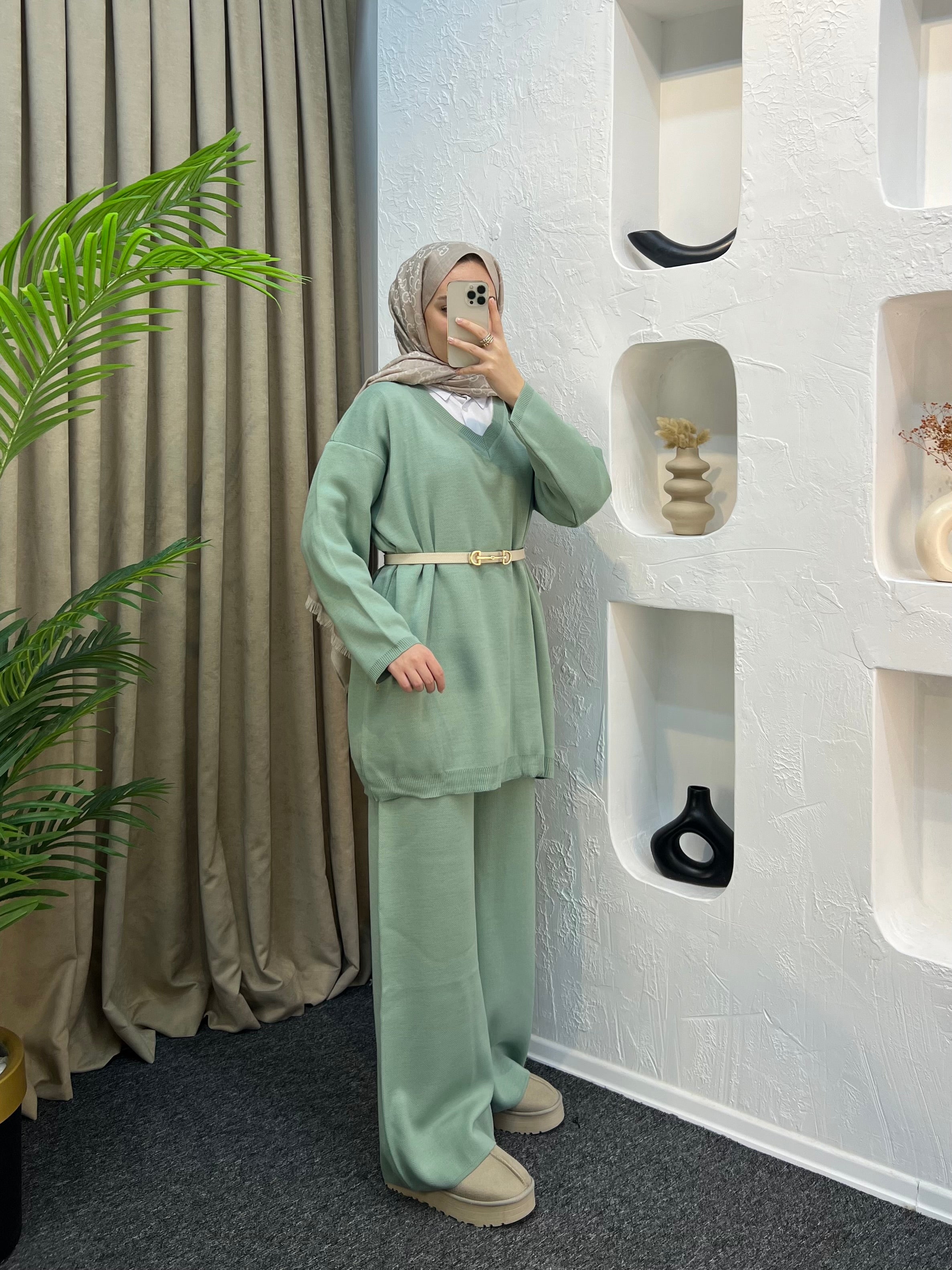 Alin V Yaka Triko Takım