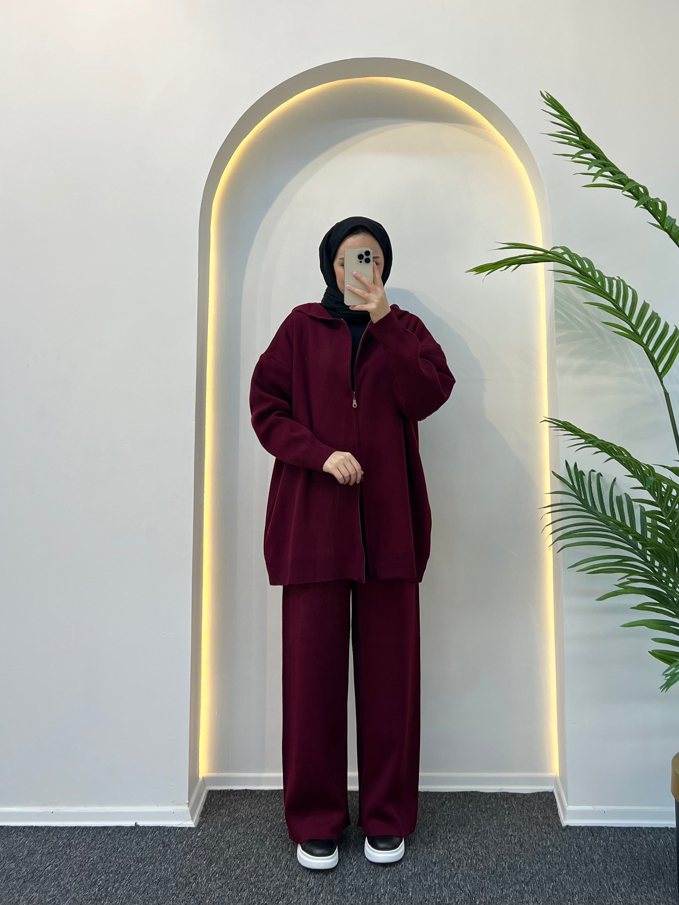 Rolly Kapüşonlu Triko Takım