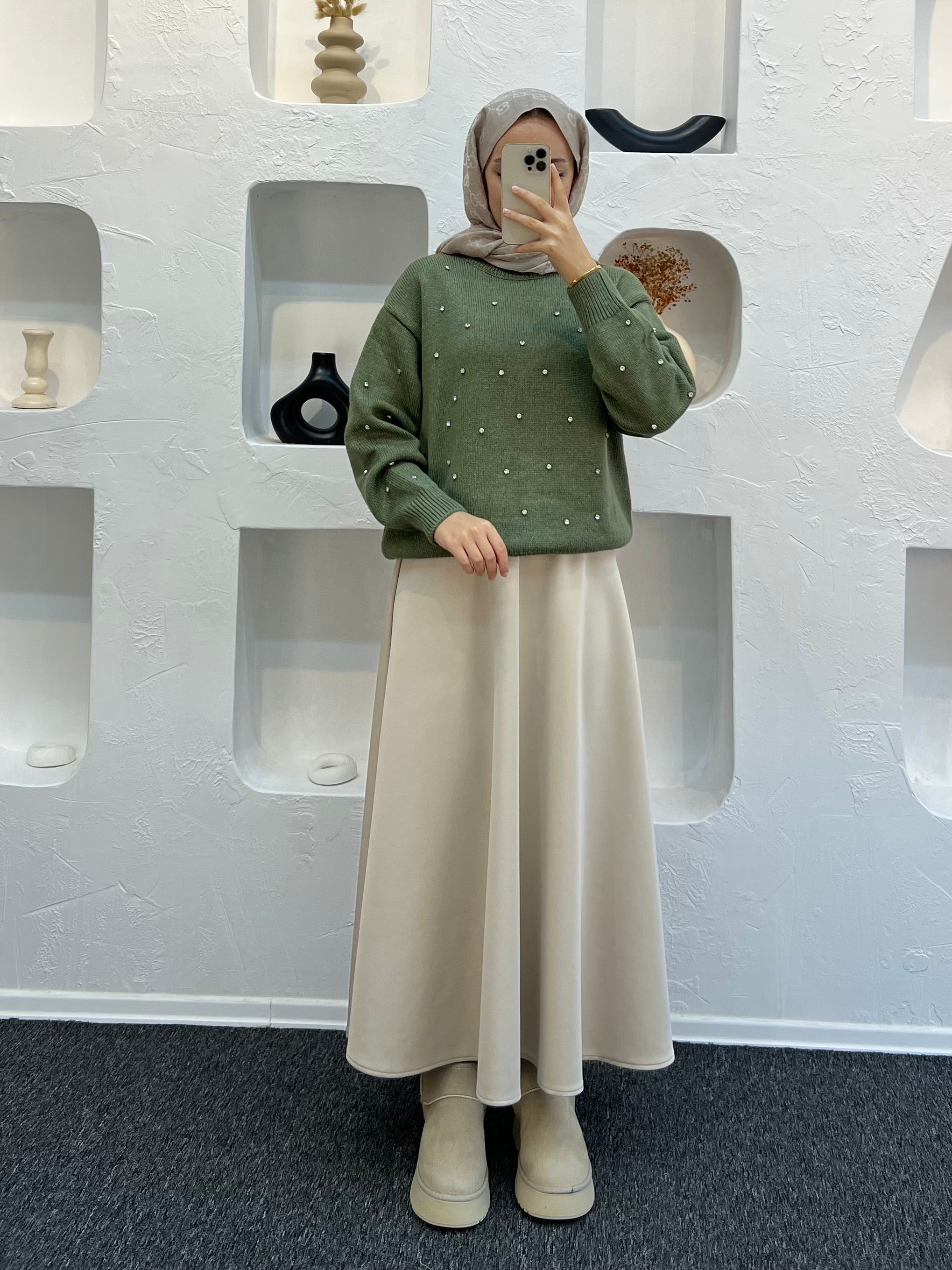 Diamond Taşlı Kazak