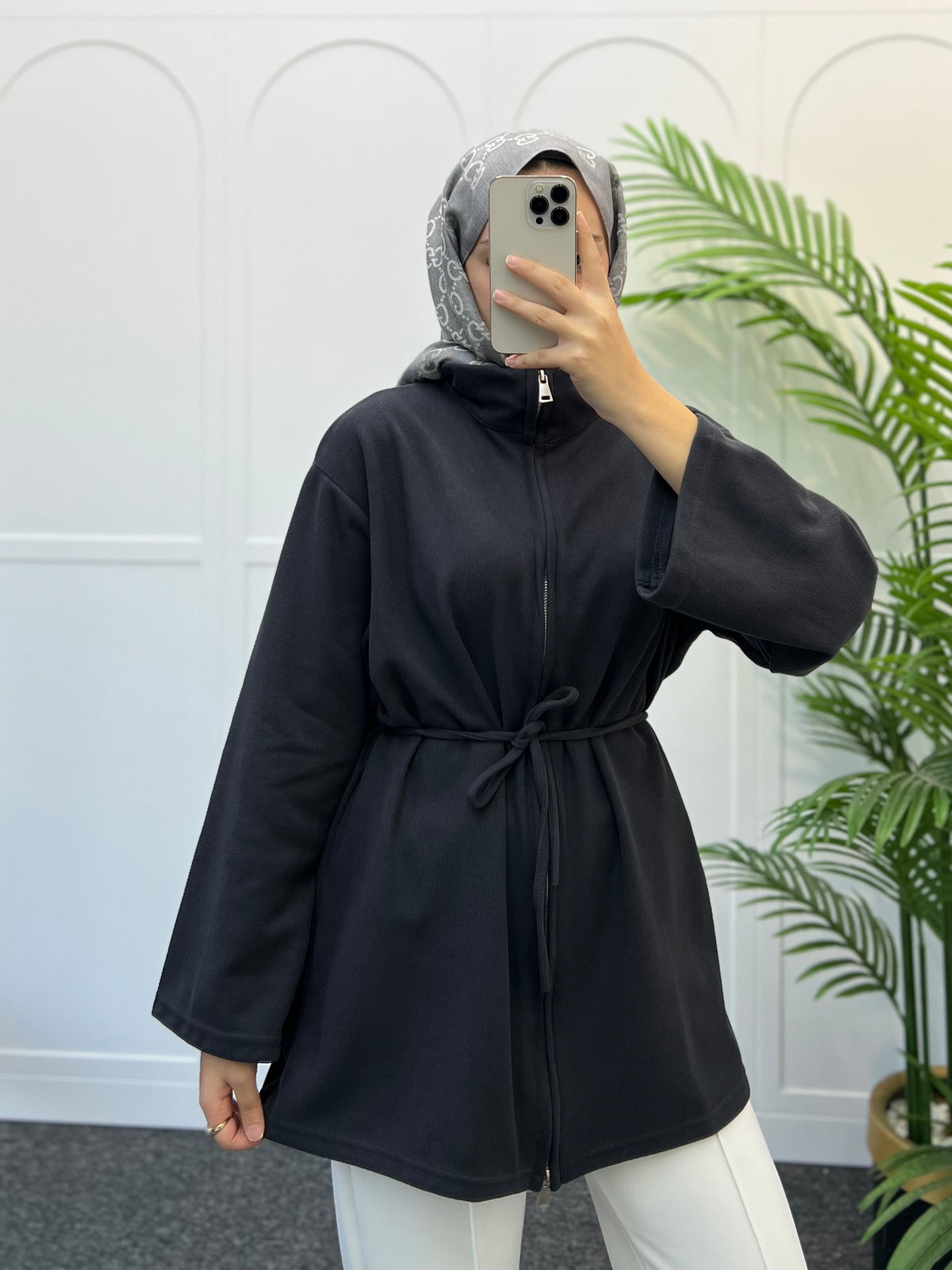 Heka Çift Fermuarlı Hırka 62418