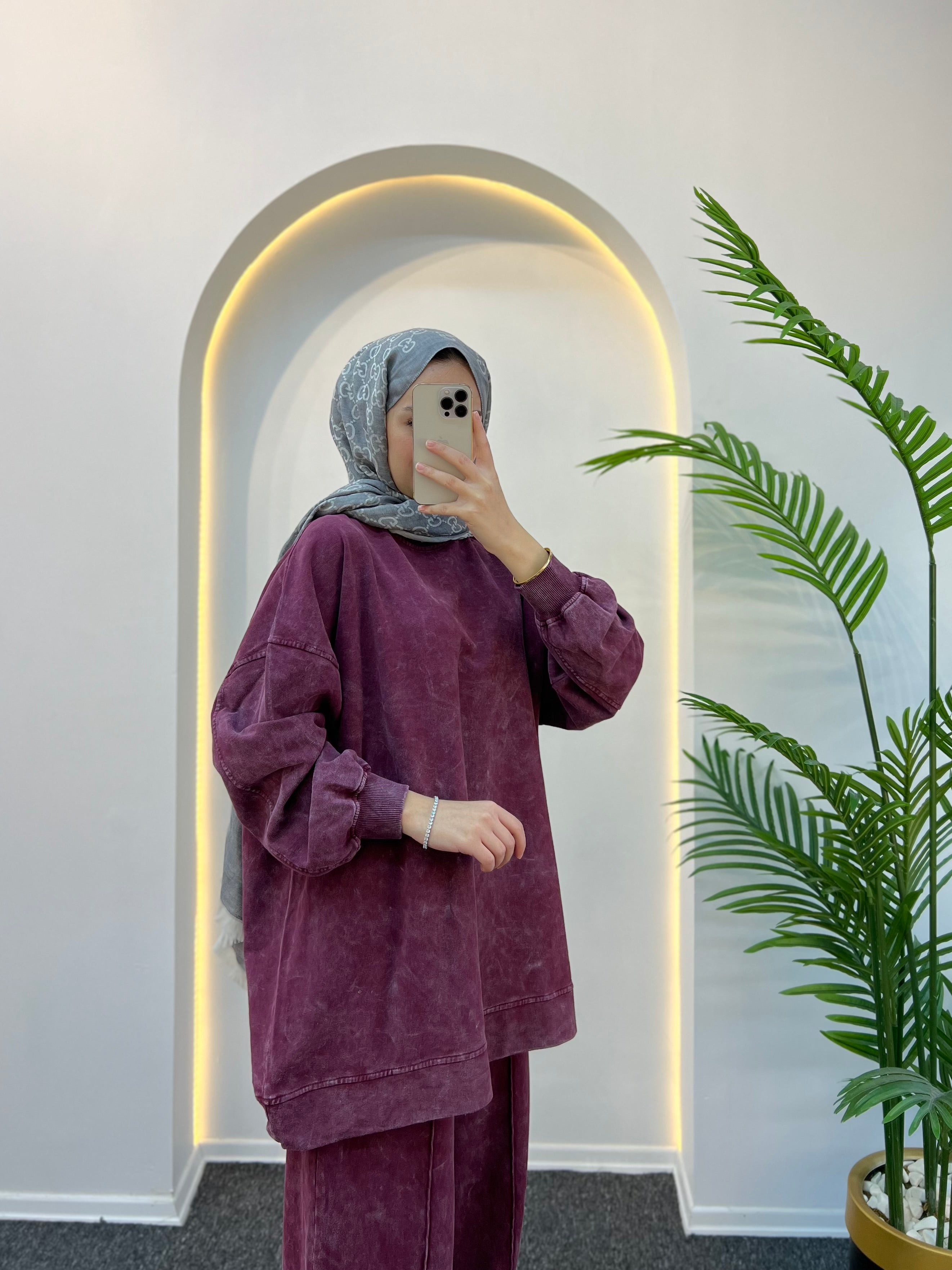 Lora Batik Desen Eşofman Takımı