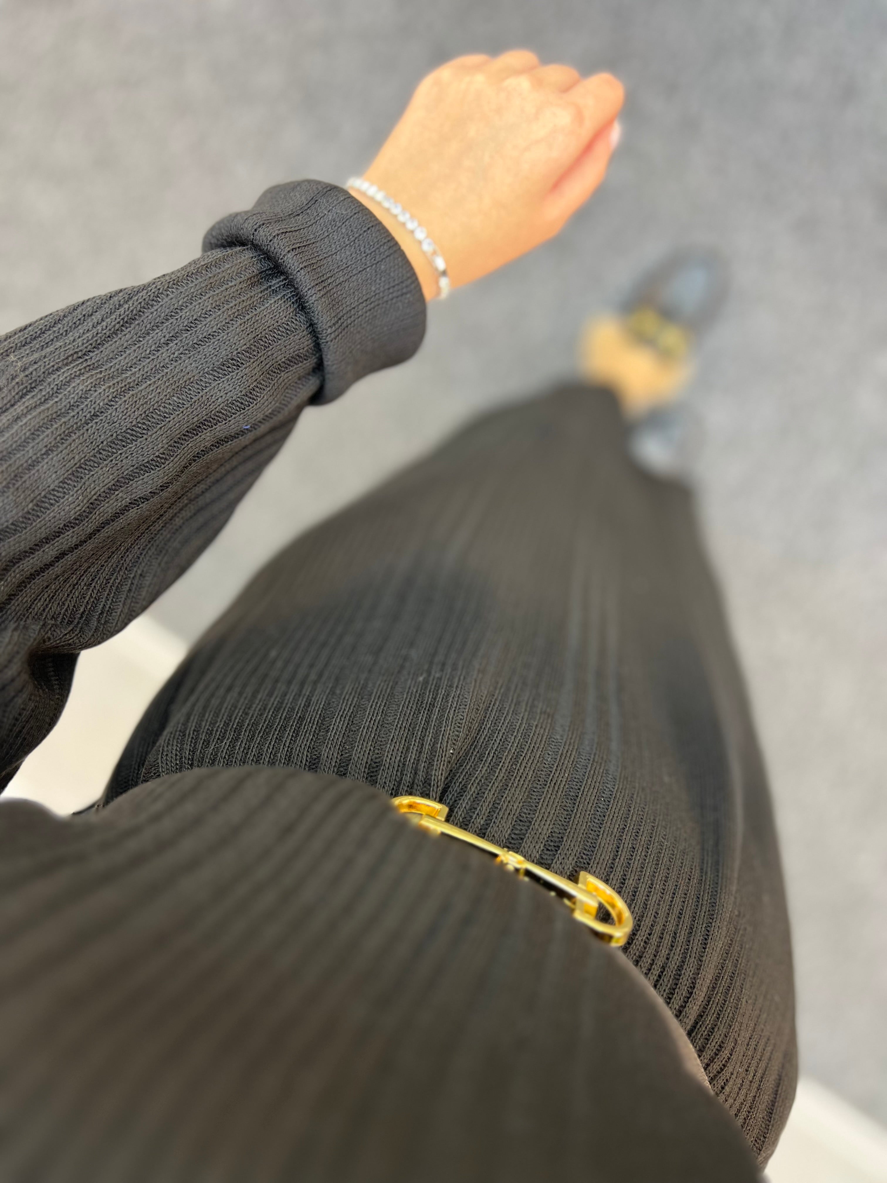 Fitilli Triko Elbise