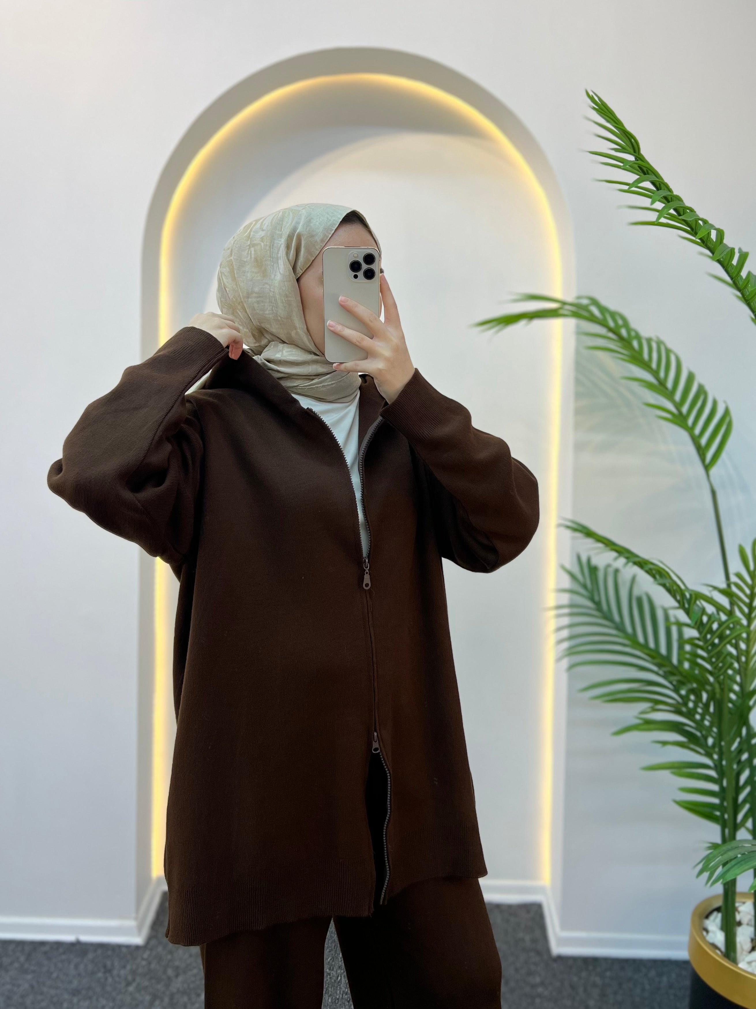 Rolly Kapüşonlu Triko Takım