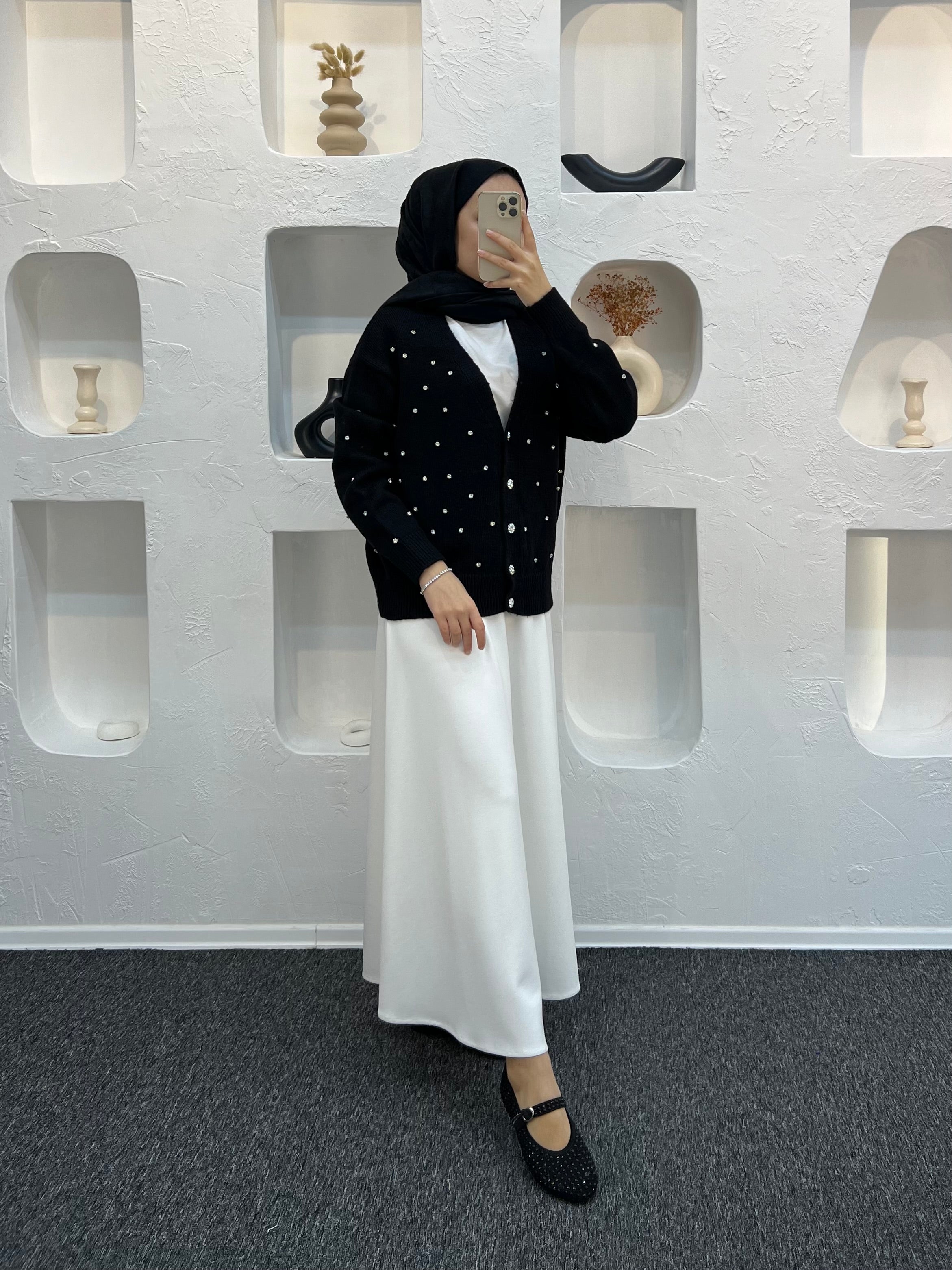 Diamond Taşlı Hırka