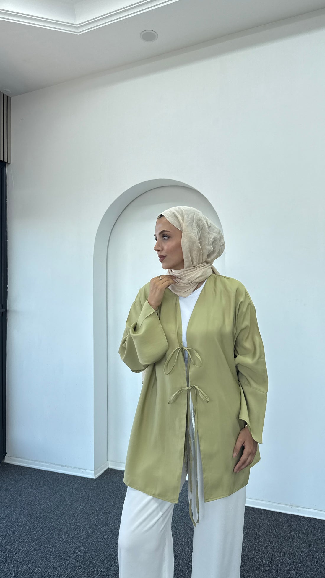 Orya Bağlamalı Tensel Ceket