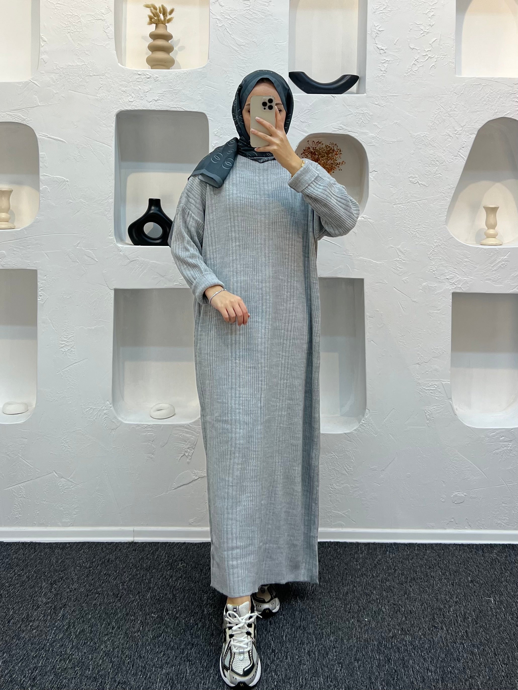 Fitilli Triko Elbise