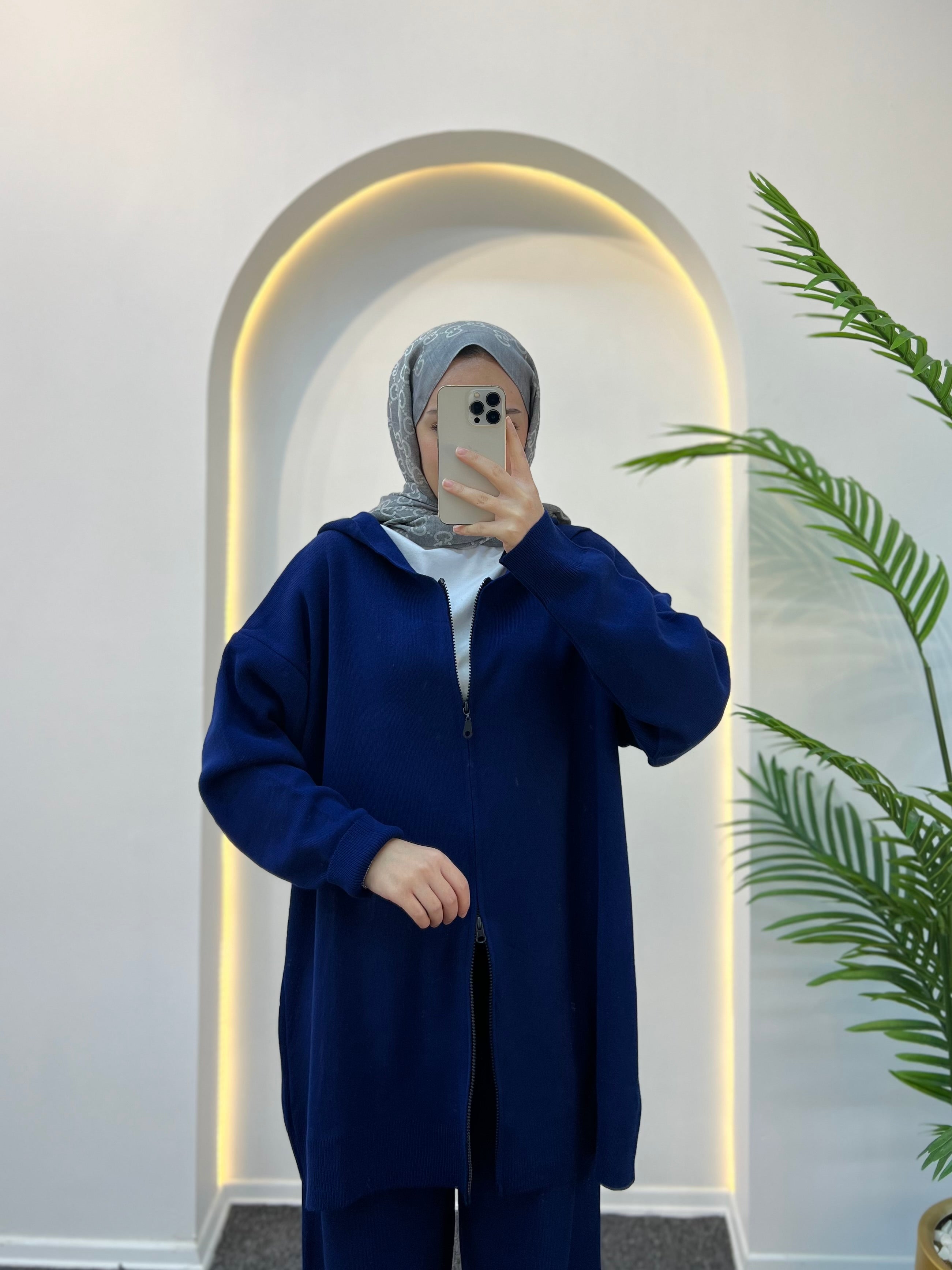 Rolly Kapüşonlu Triko Takım