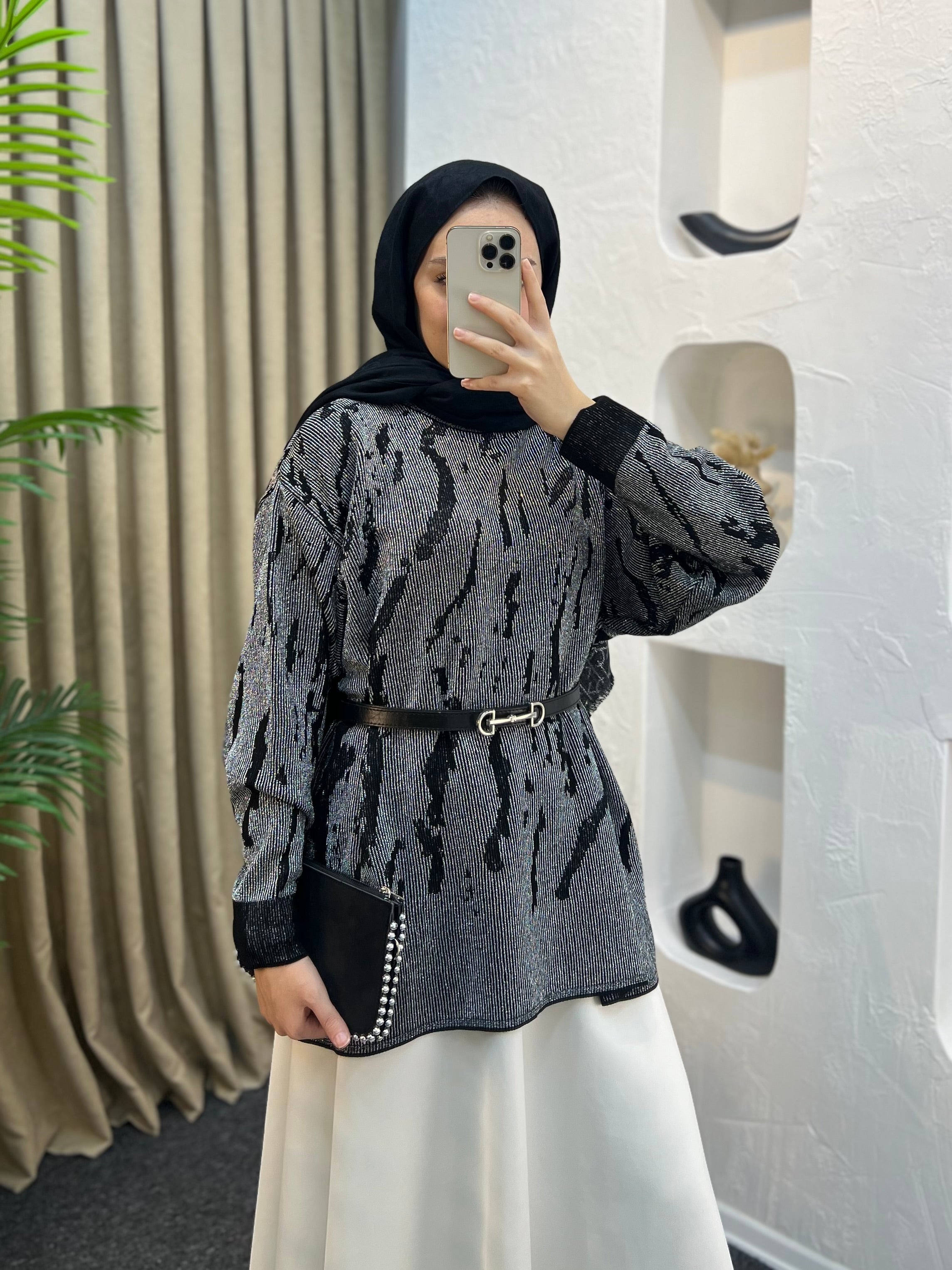 Simli Zebra Merserize Triko