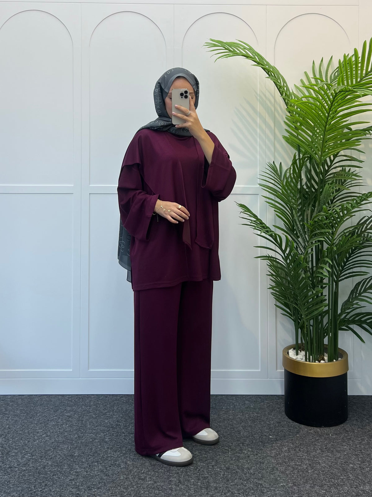 Mela Fular detaylı Oysh Takım 62801