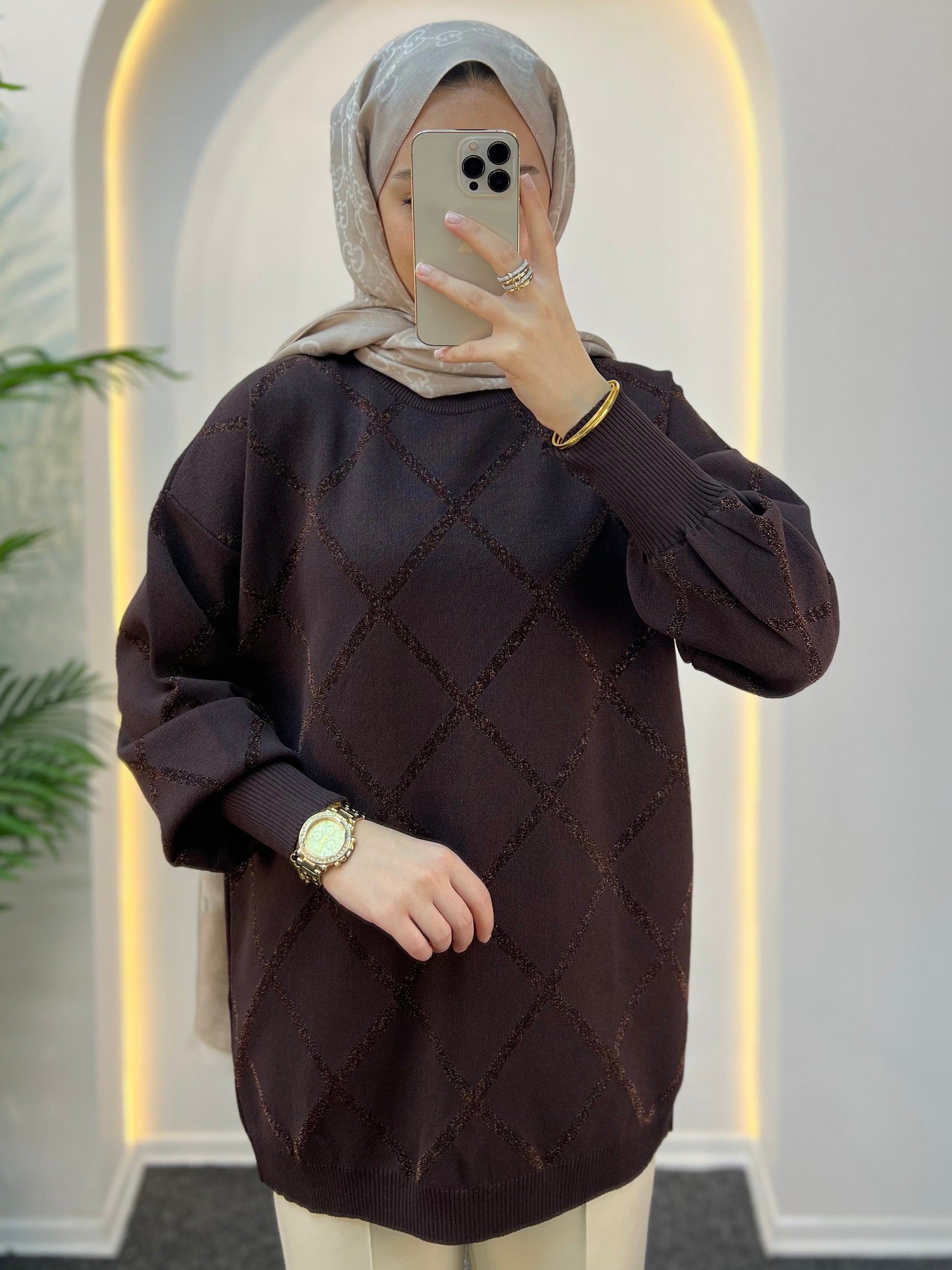 Dina Simli Merserize Triko