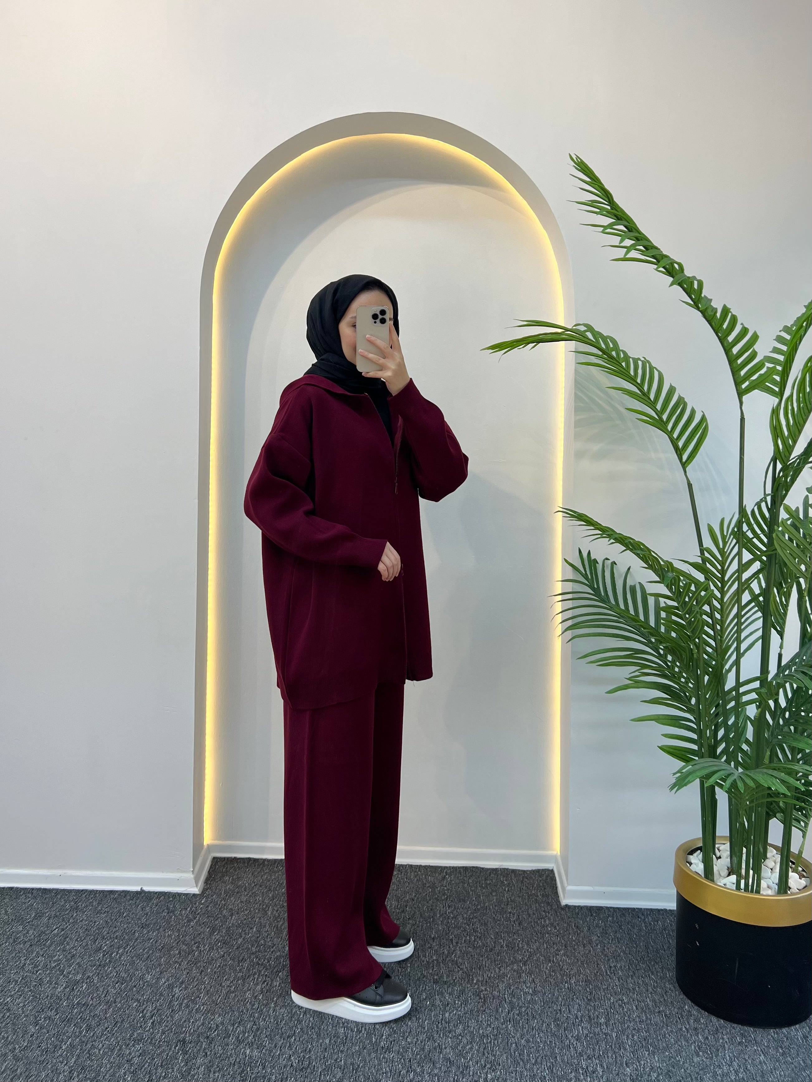 Rolly Kapüşonlu Triko Takım