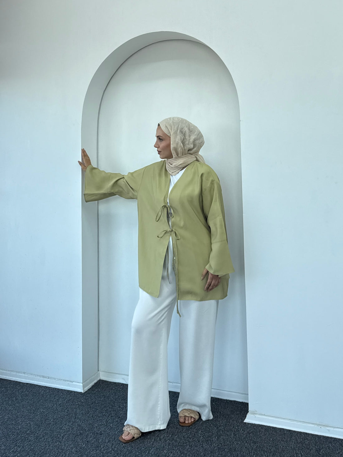 Orya Bağlamalı Tensel Ceket