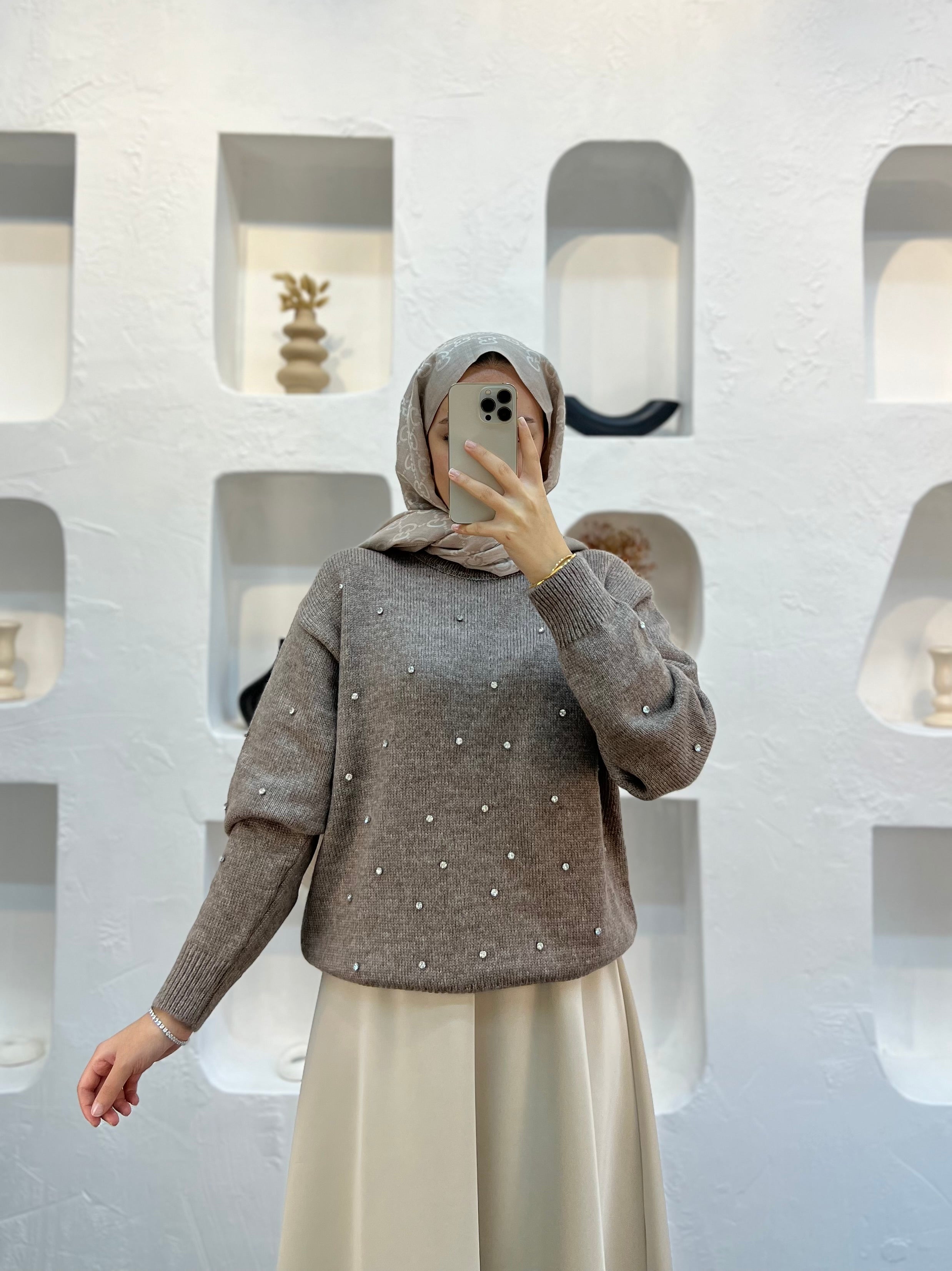 Diamond Taşlı Kazak