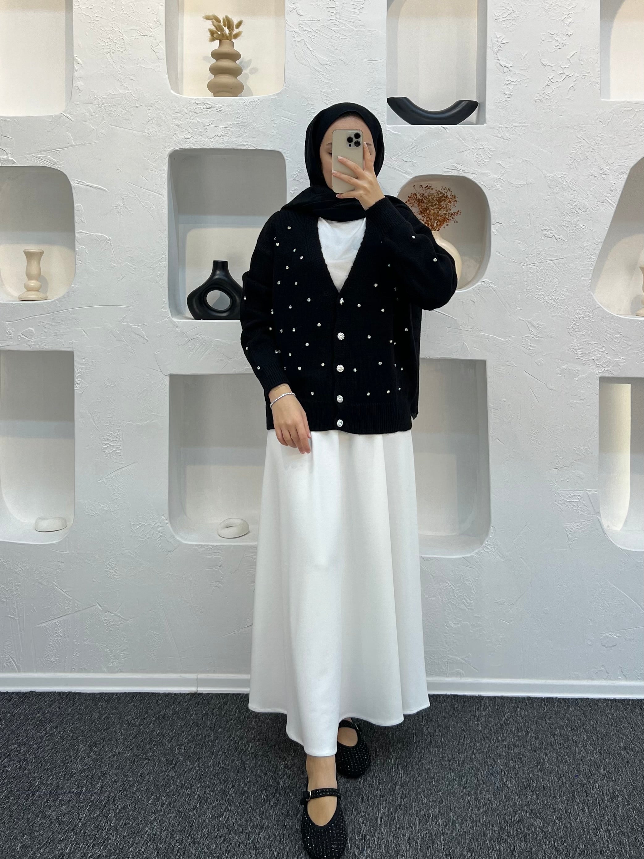 Diamond Taşlı Hırka