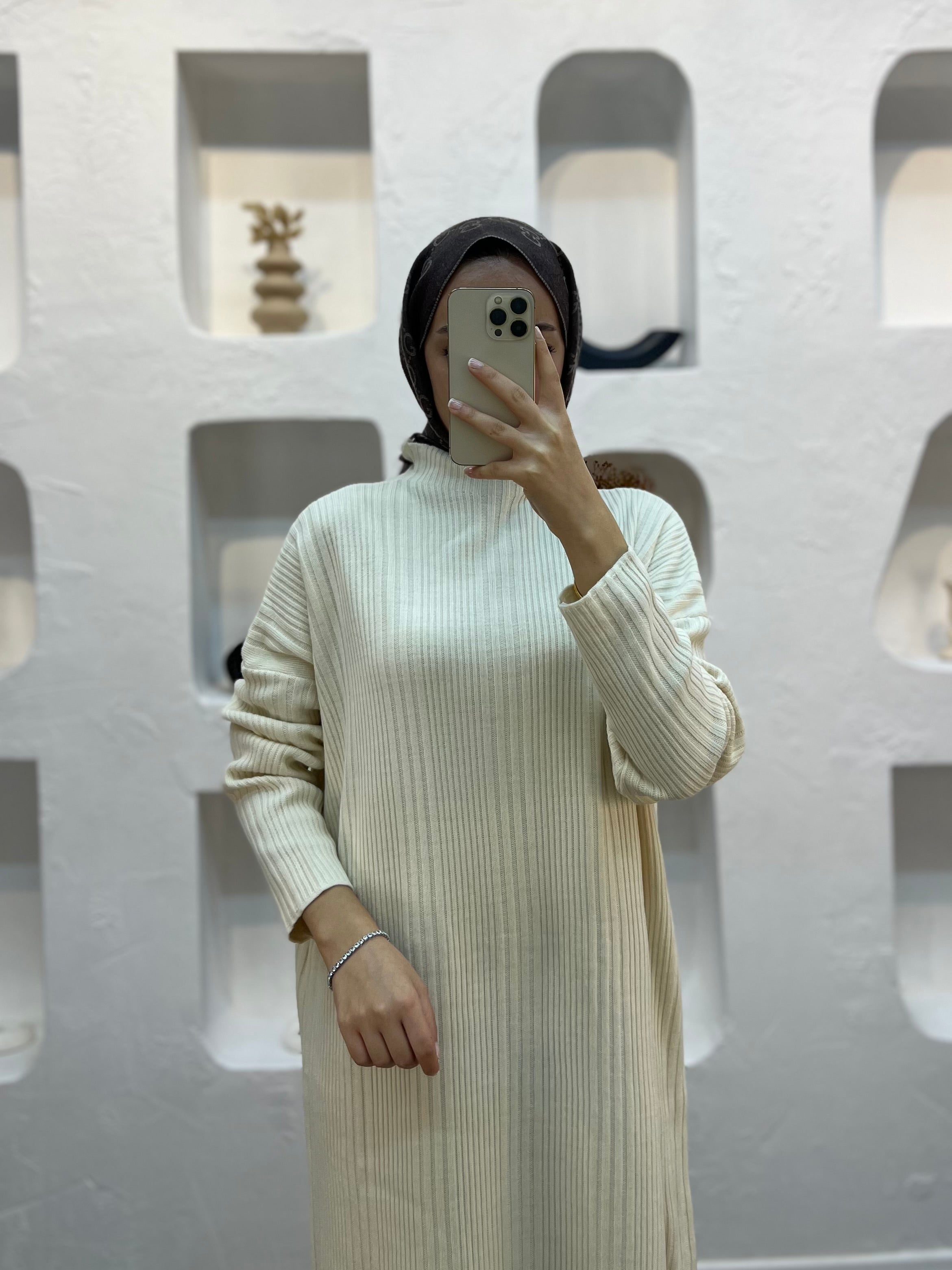 Fitilli Triko Elbise