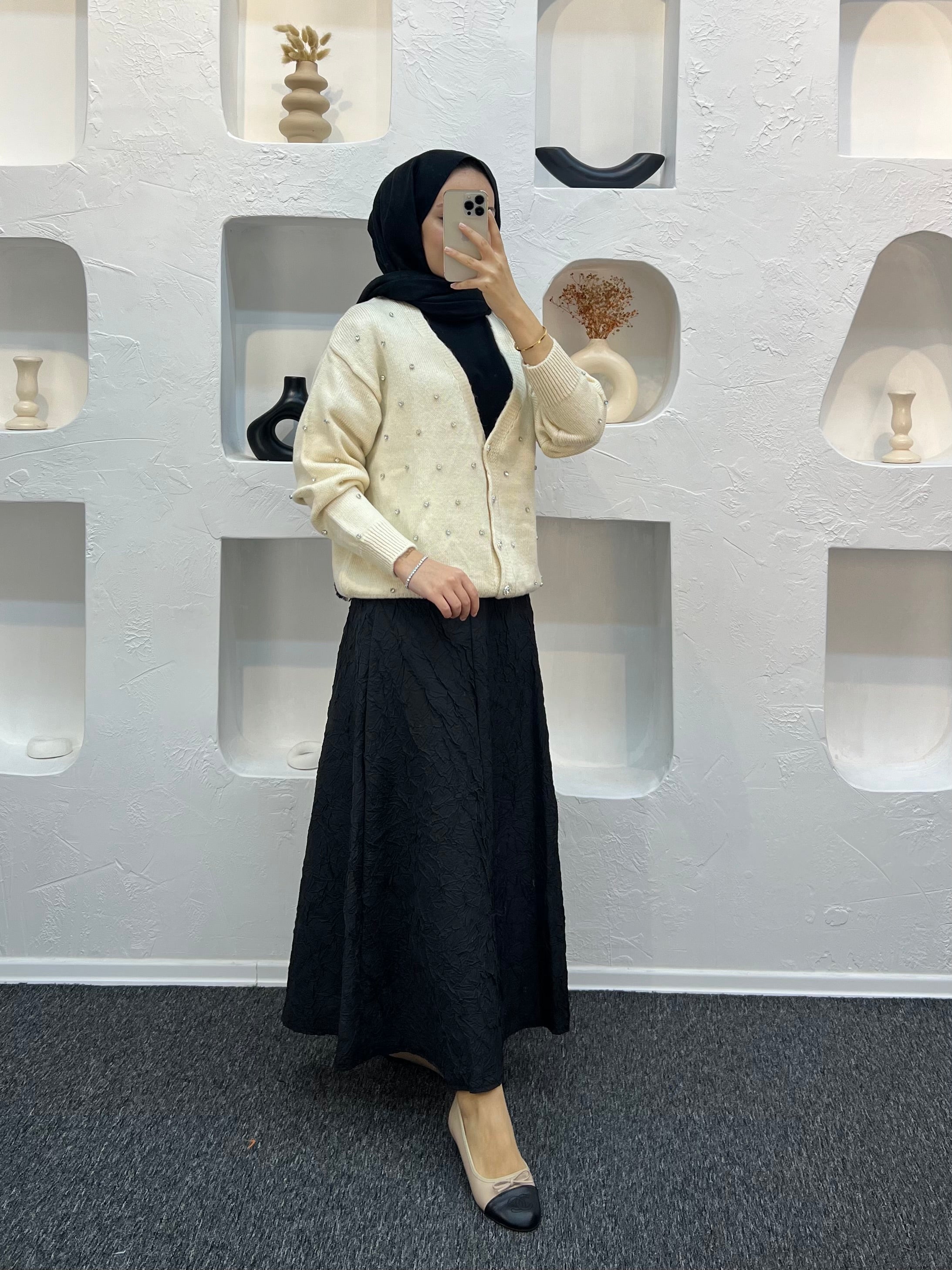 Diamond Taşlı Hırka