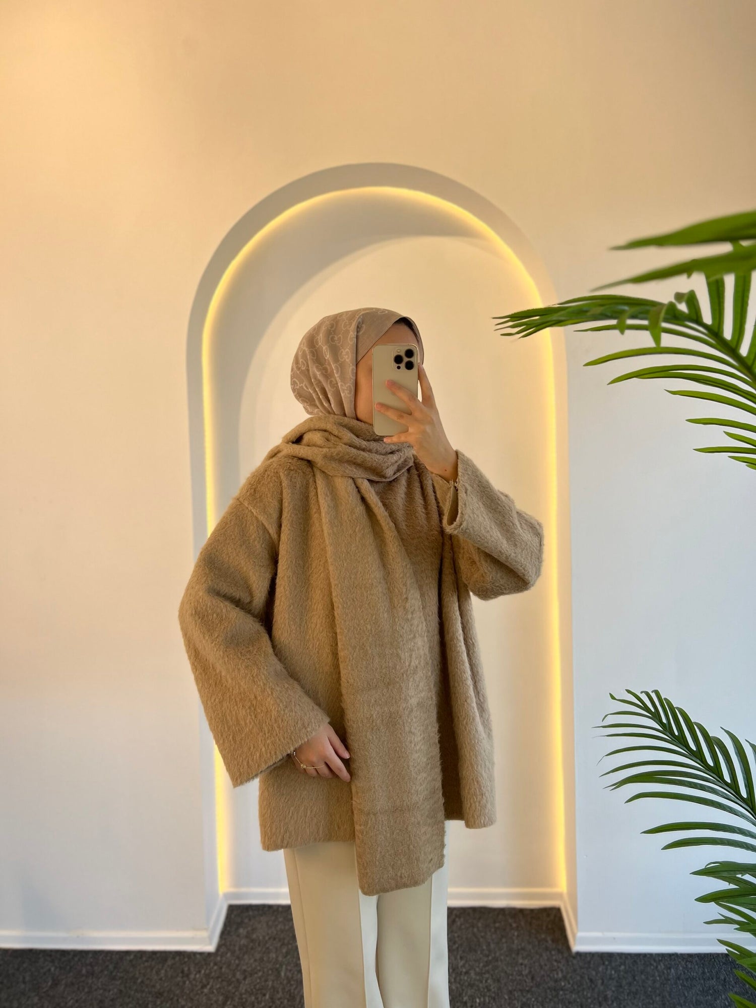 Ester Tüylü Atkılı Kap