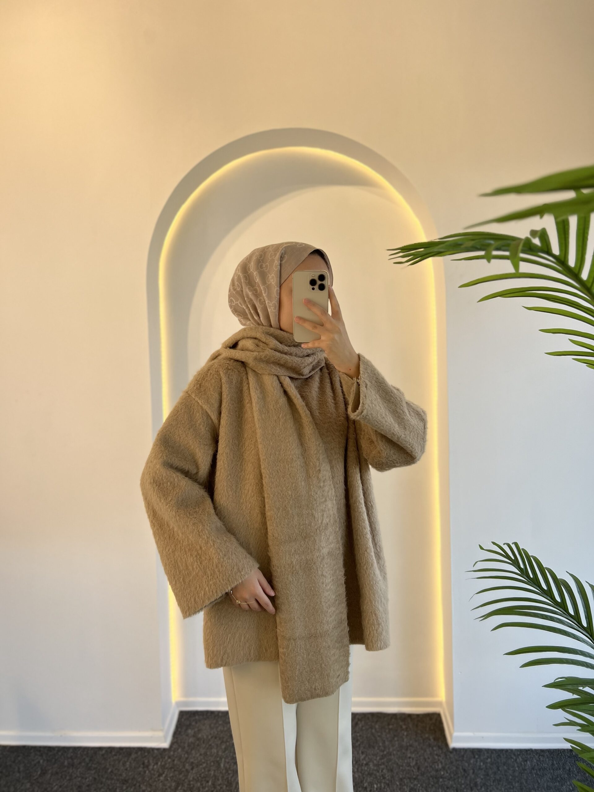 Ester Tüylü Atkılı Kap