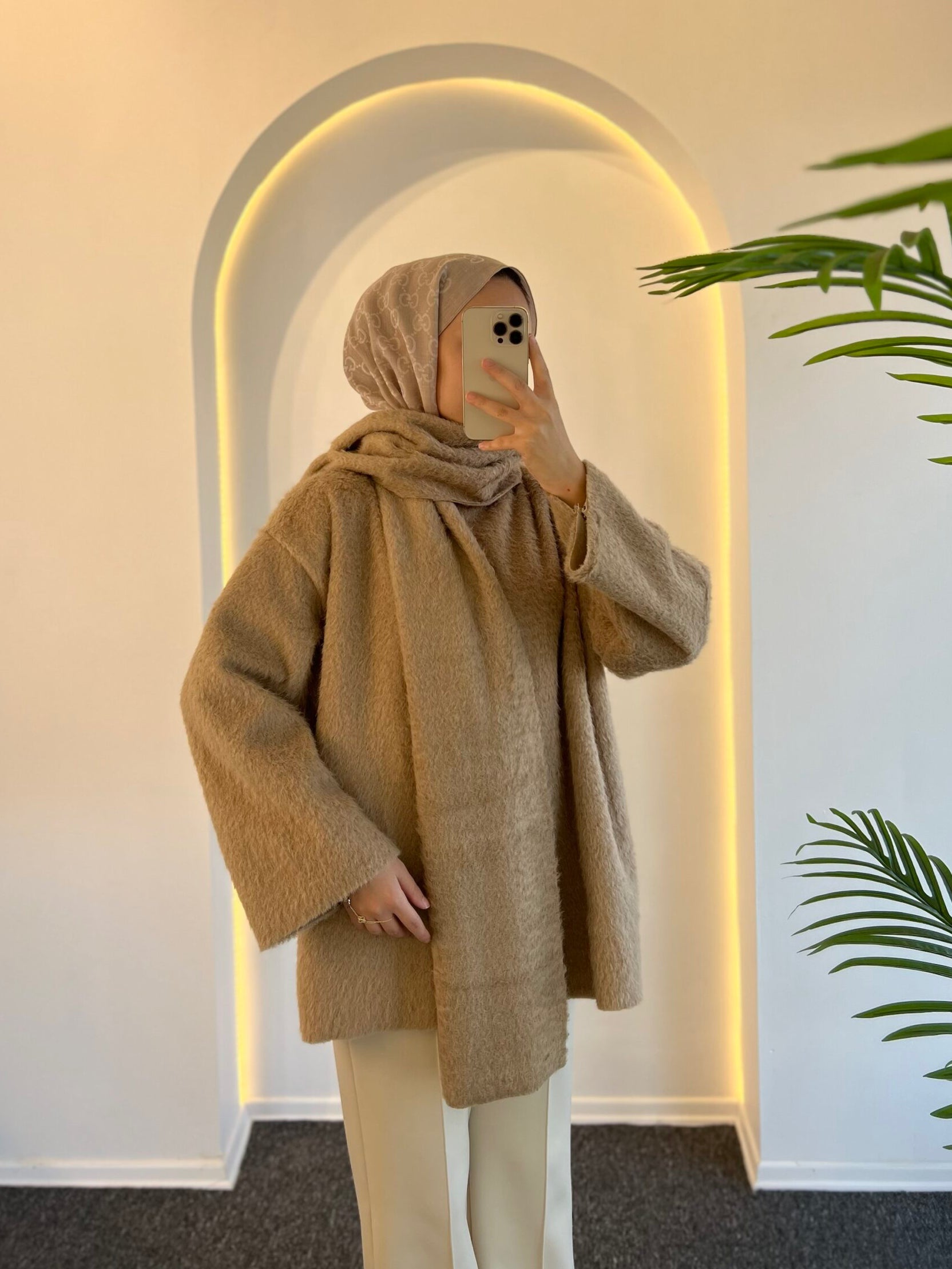 Ester Tüylü Atkılı Kap