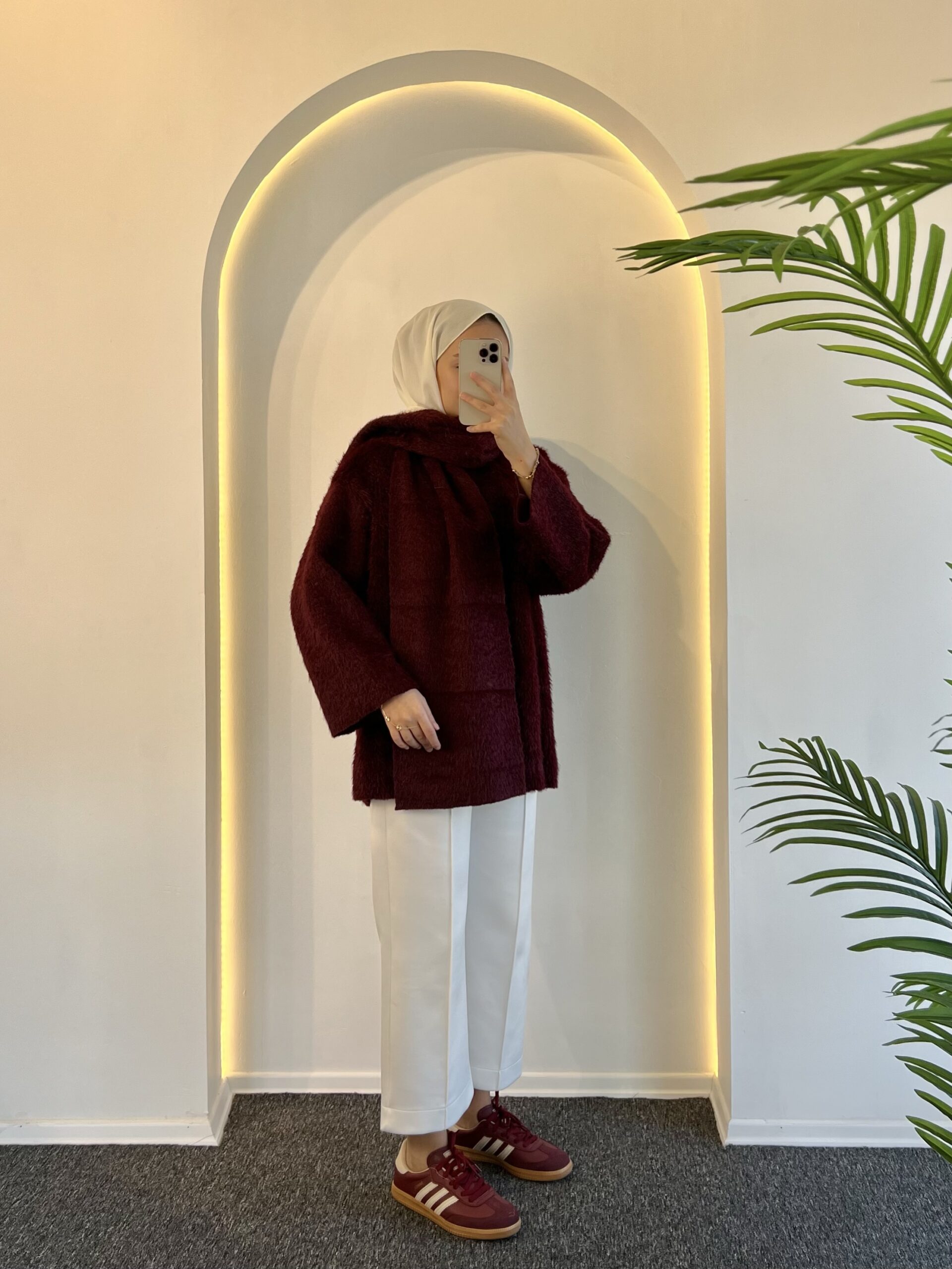 Ester Tüylü Atkılı Kap