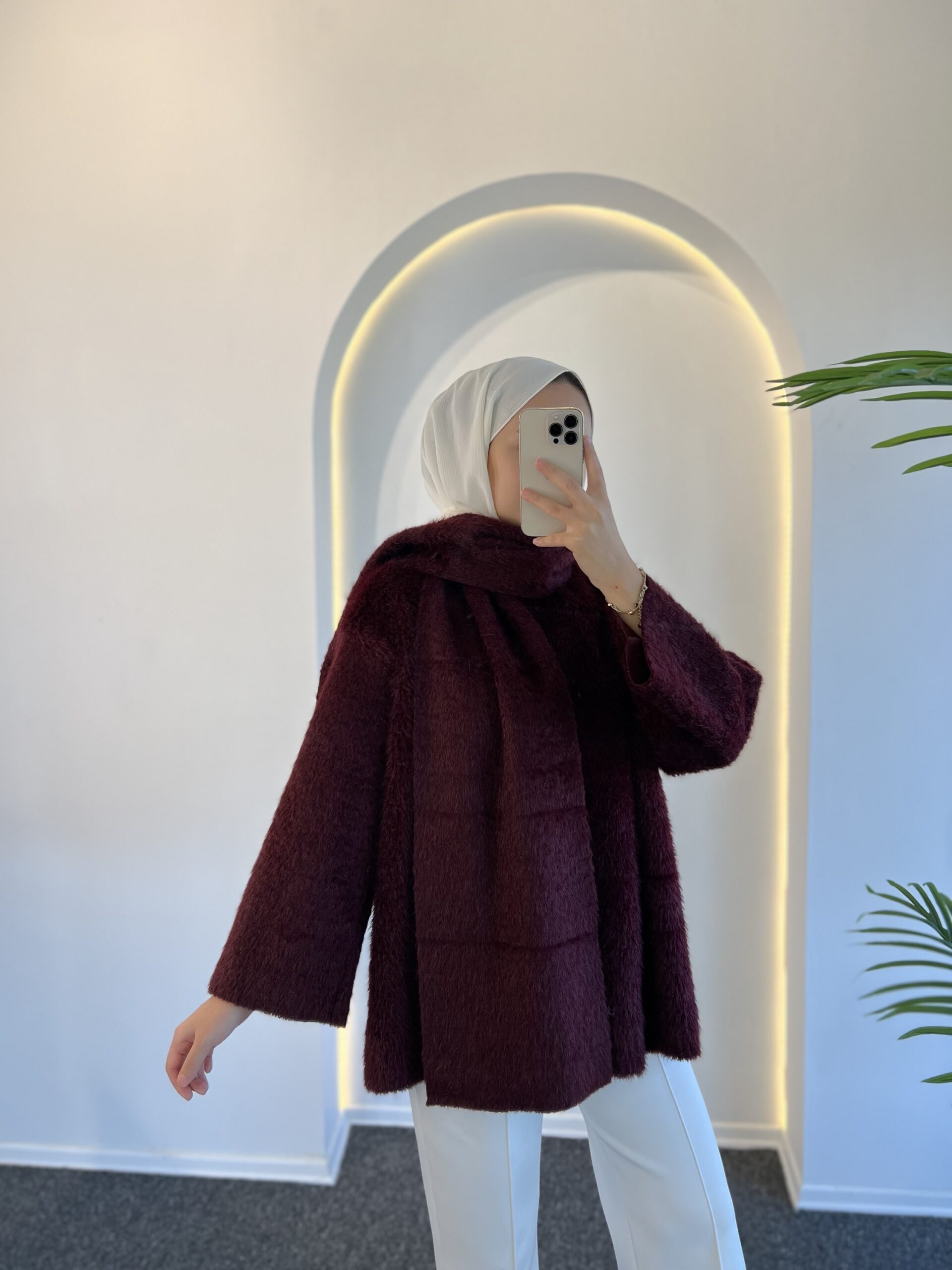 Ester Tüylü Atkılı Kap