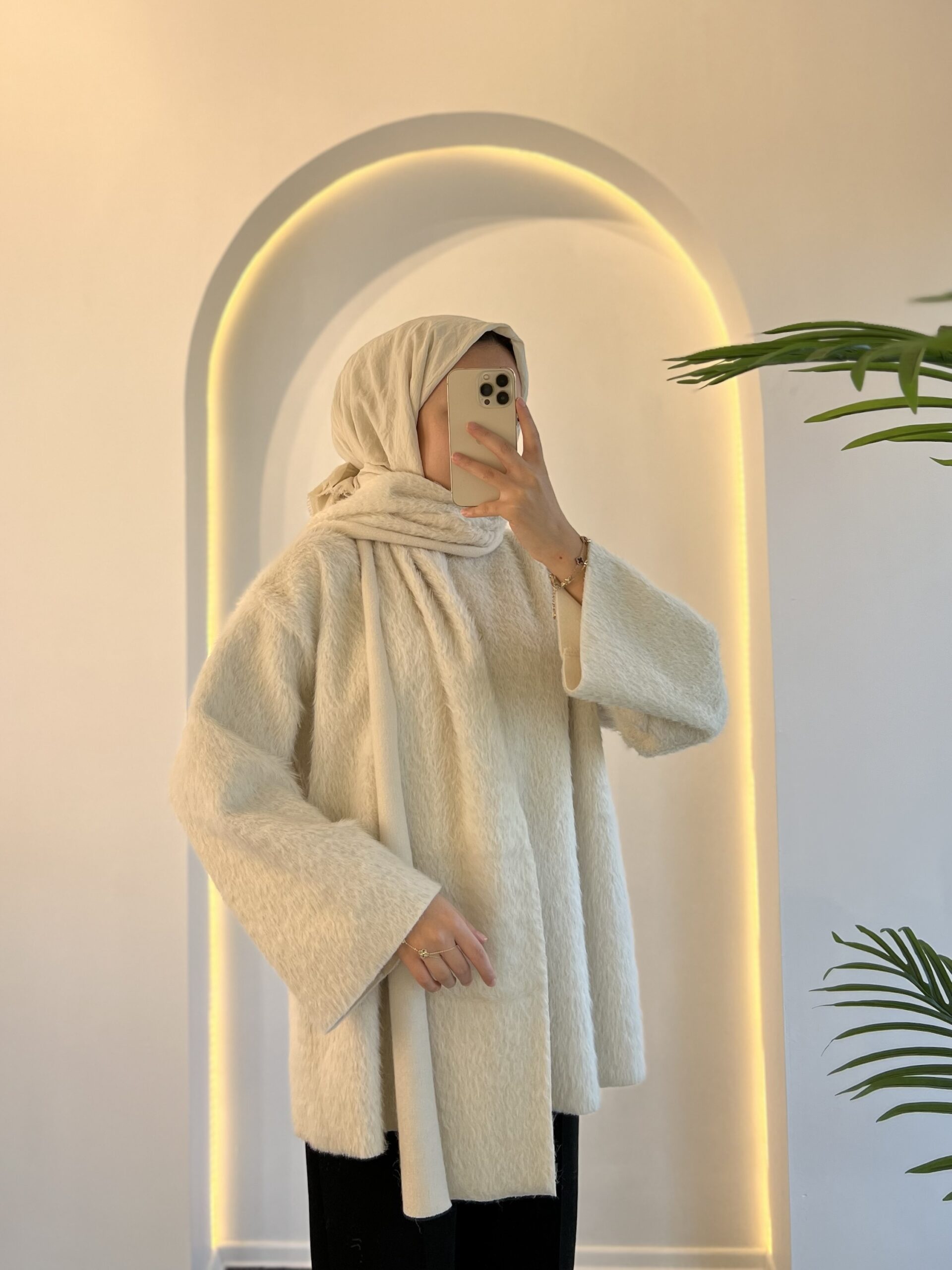 Ester Tüylü Atkılı Kap