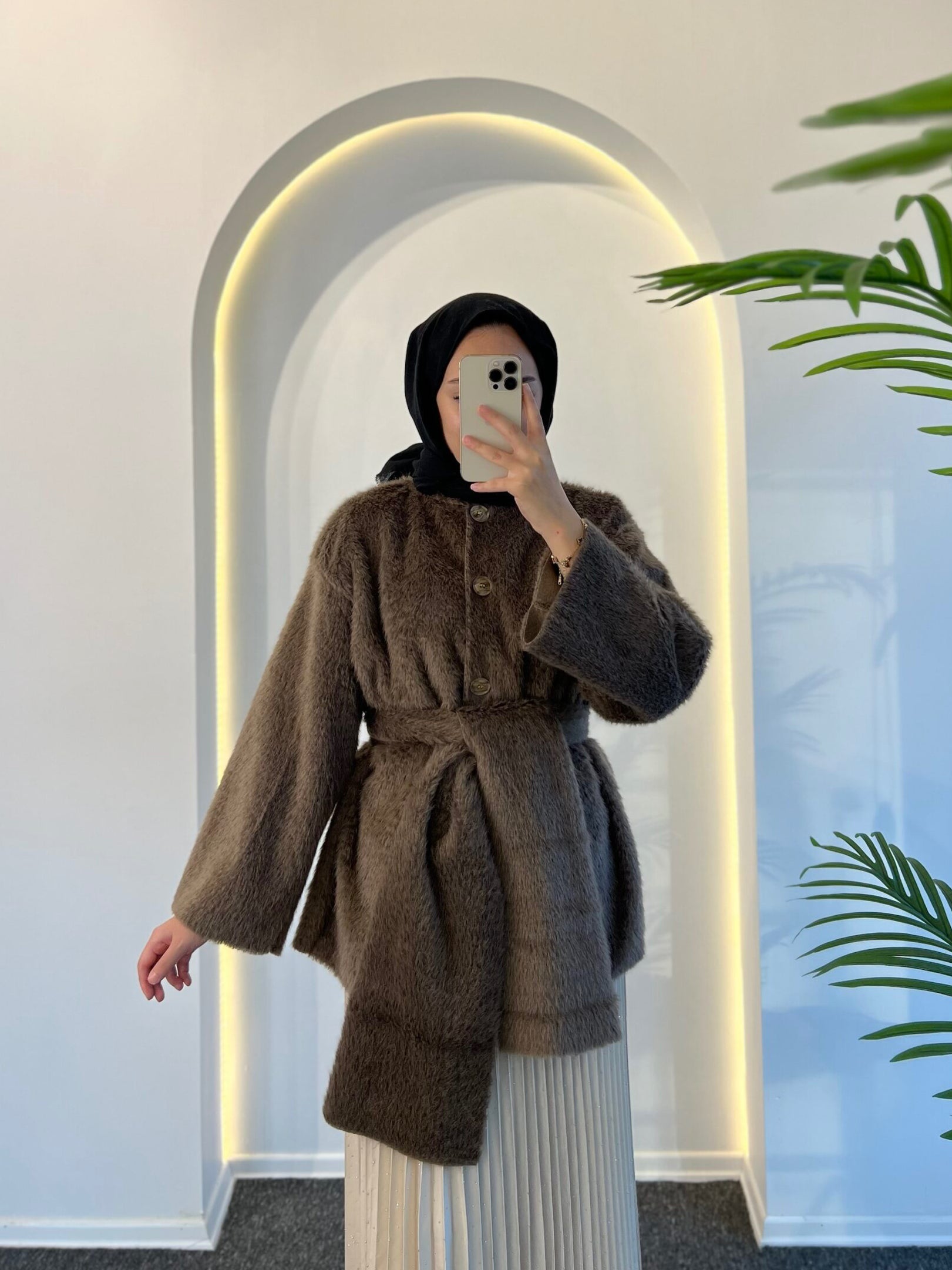 Ester Tüylü Atkılı Kap