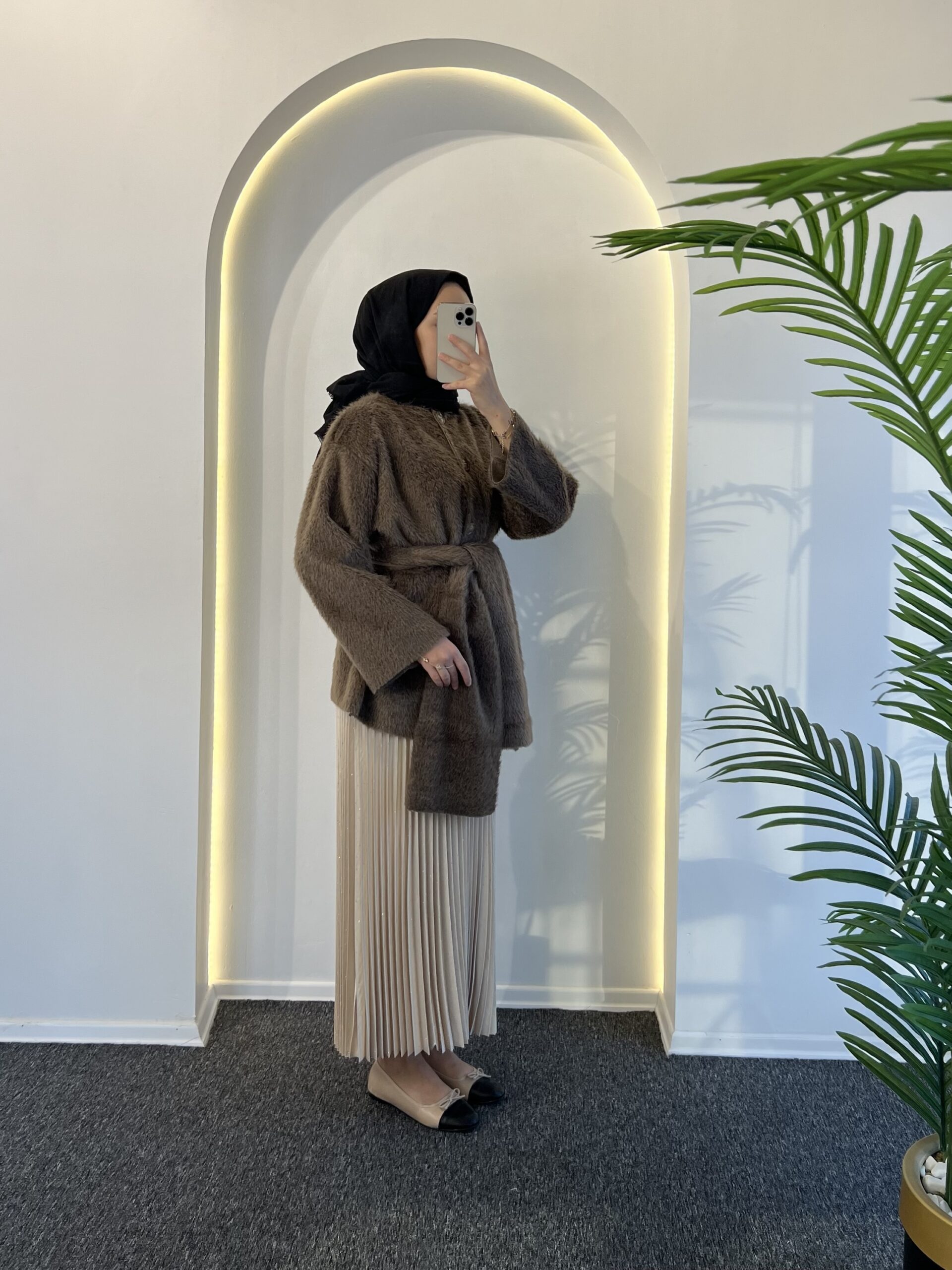 Ester Tüylü Atkılı Kap