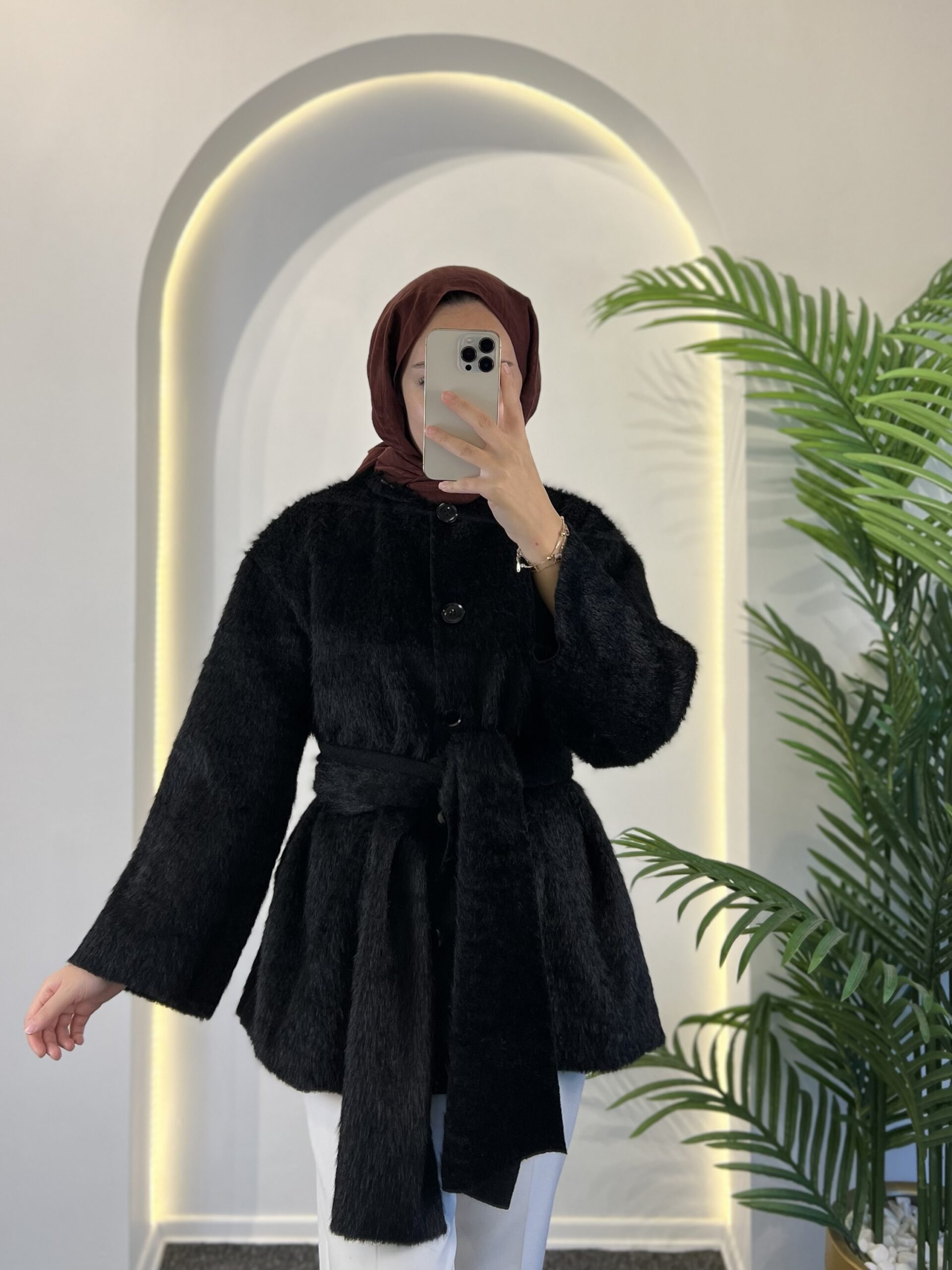 Ester Tüylü Atkılı Kap