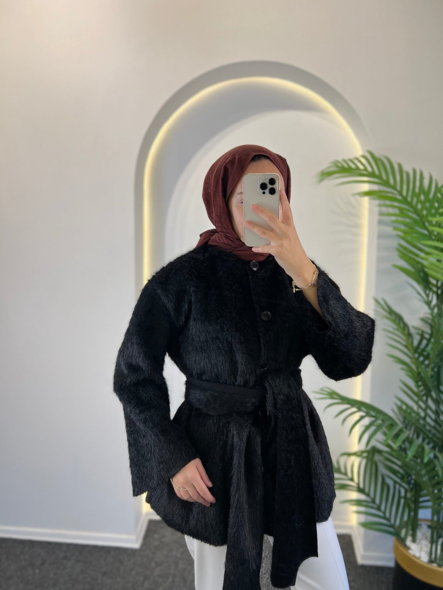 Ester Tüylü Atkılı Kap