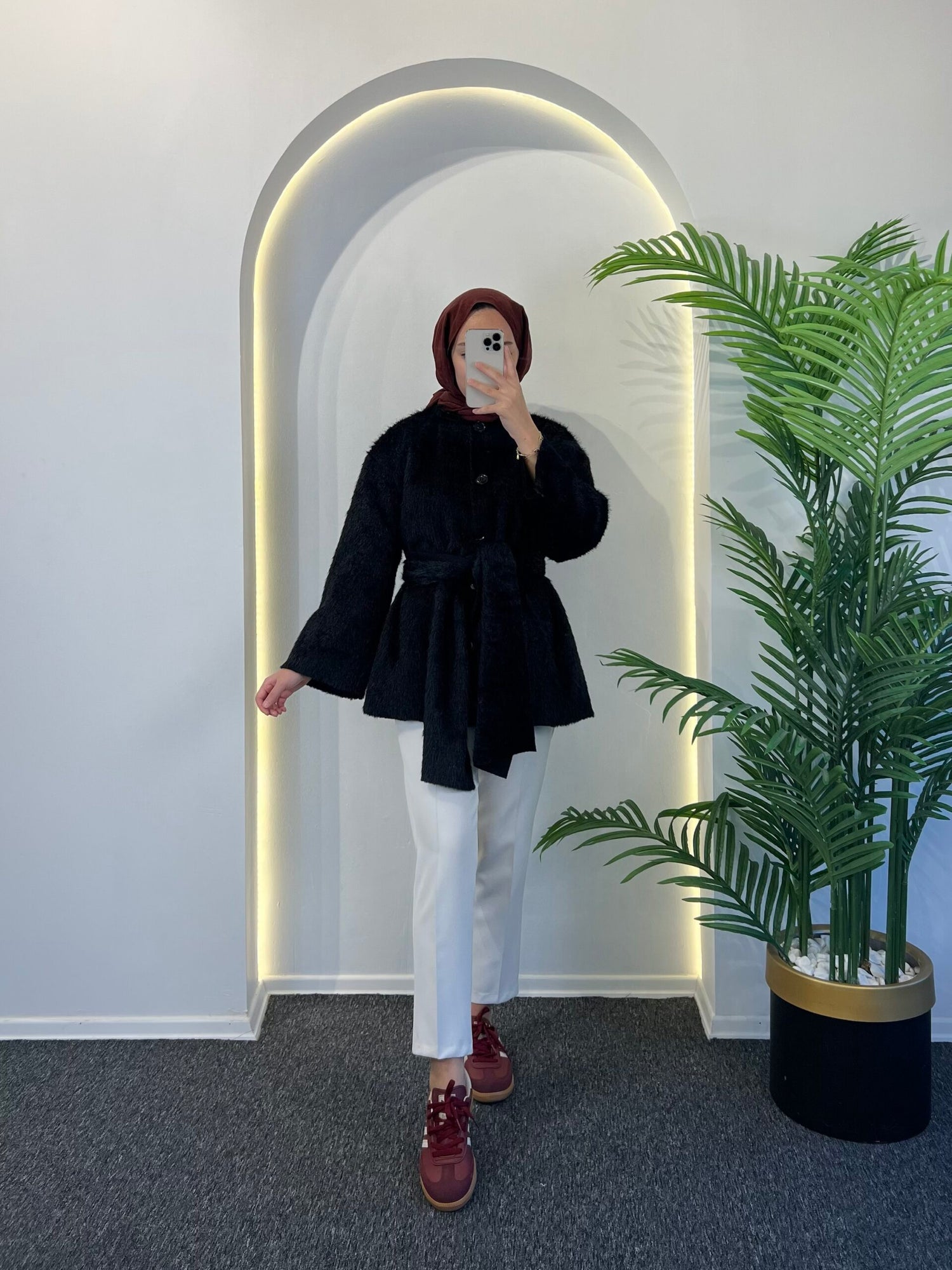 Ester Tüylü Atkılı Kap