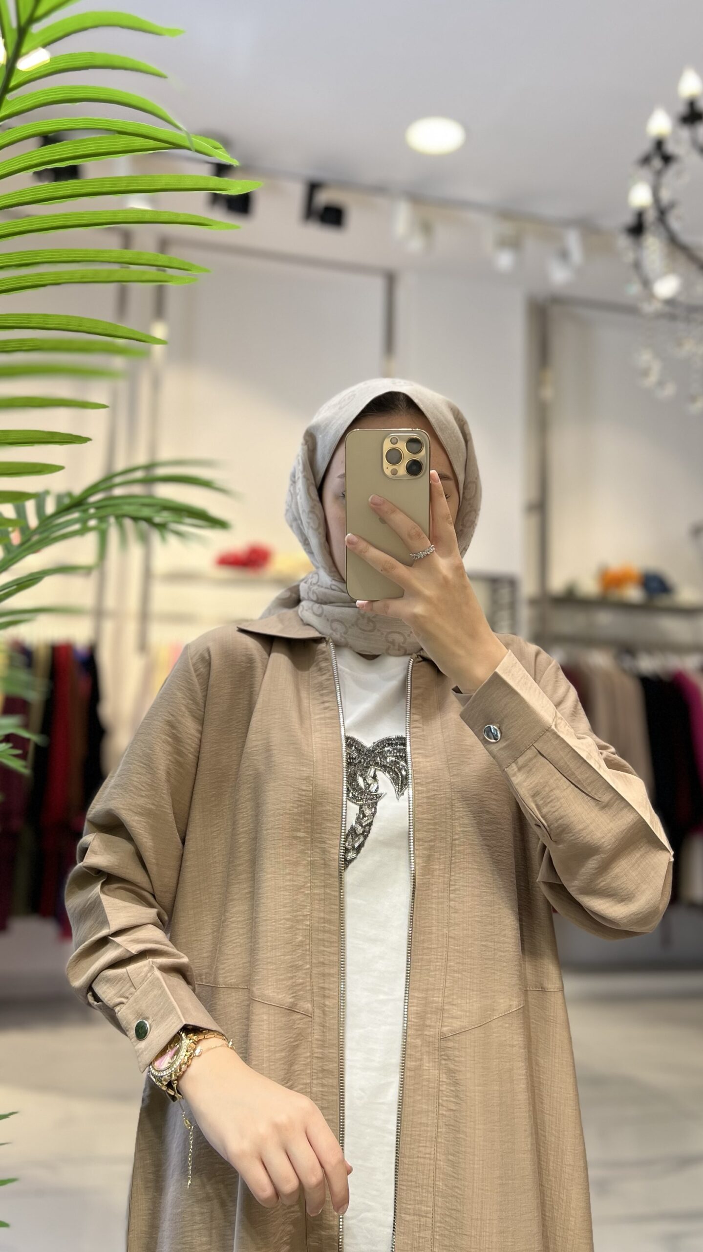 Taşlı Palmiye Tshirt