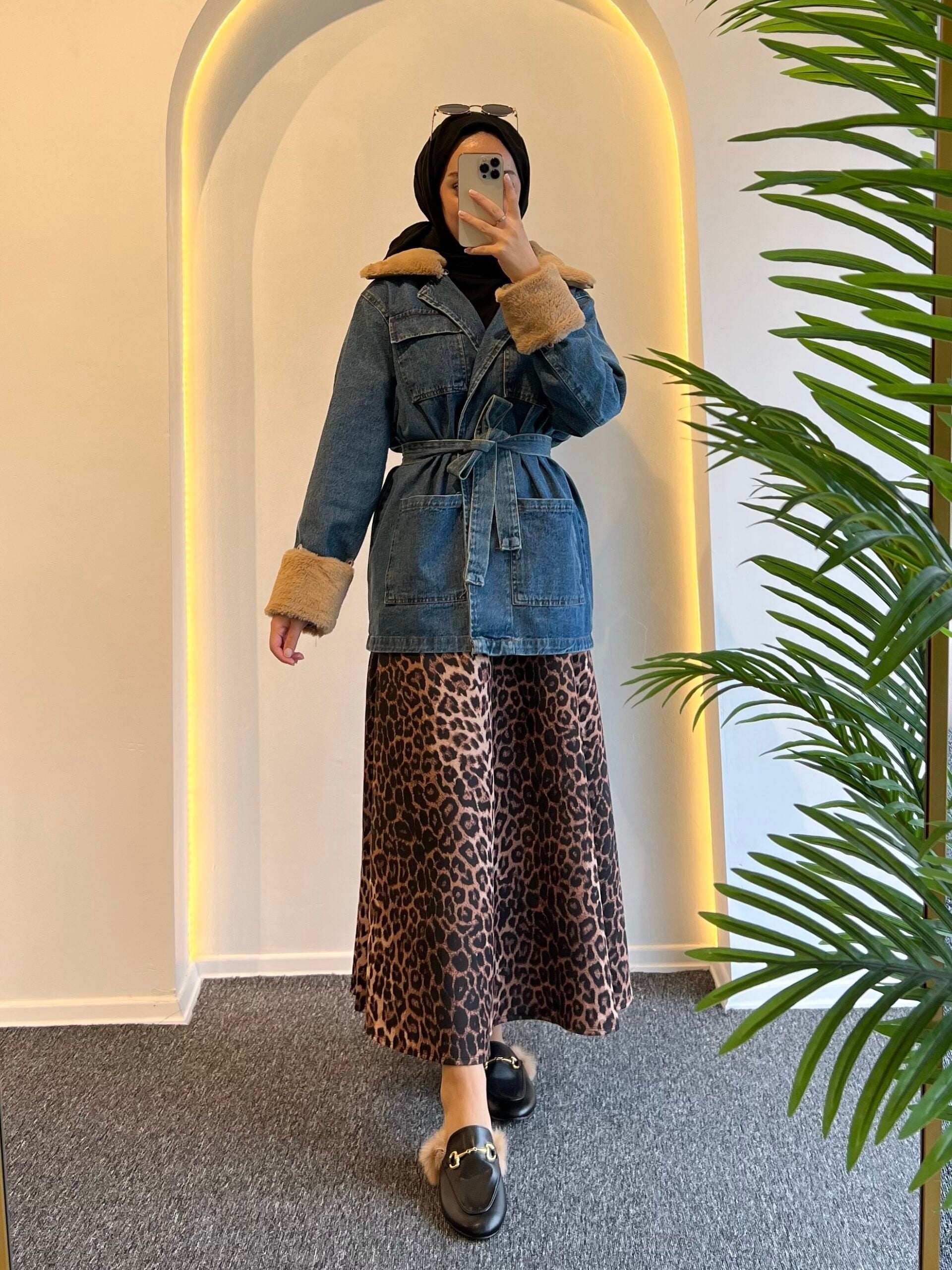 Lara Kürklü Kot Ceket