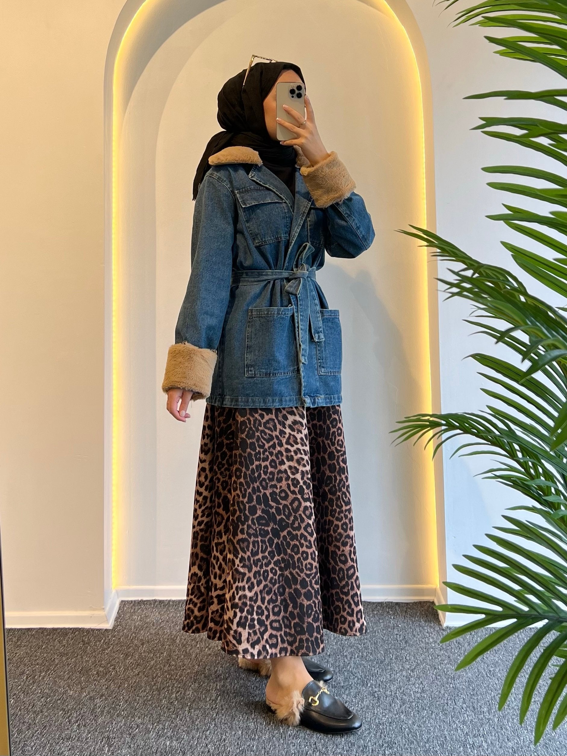 Lara Kürklü Kot Ceket