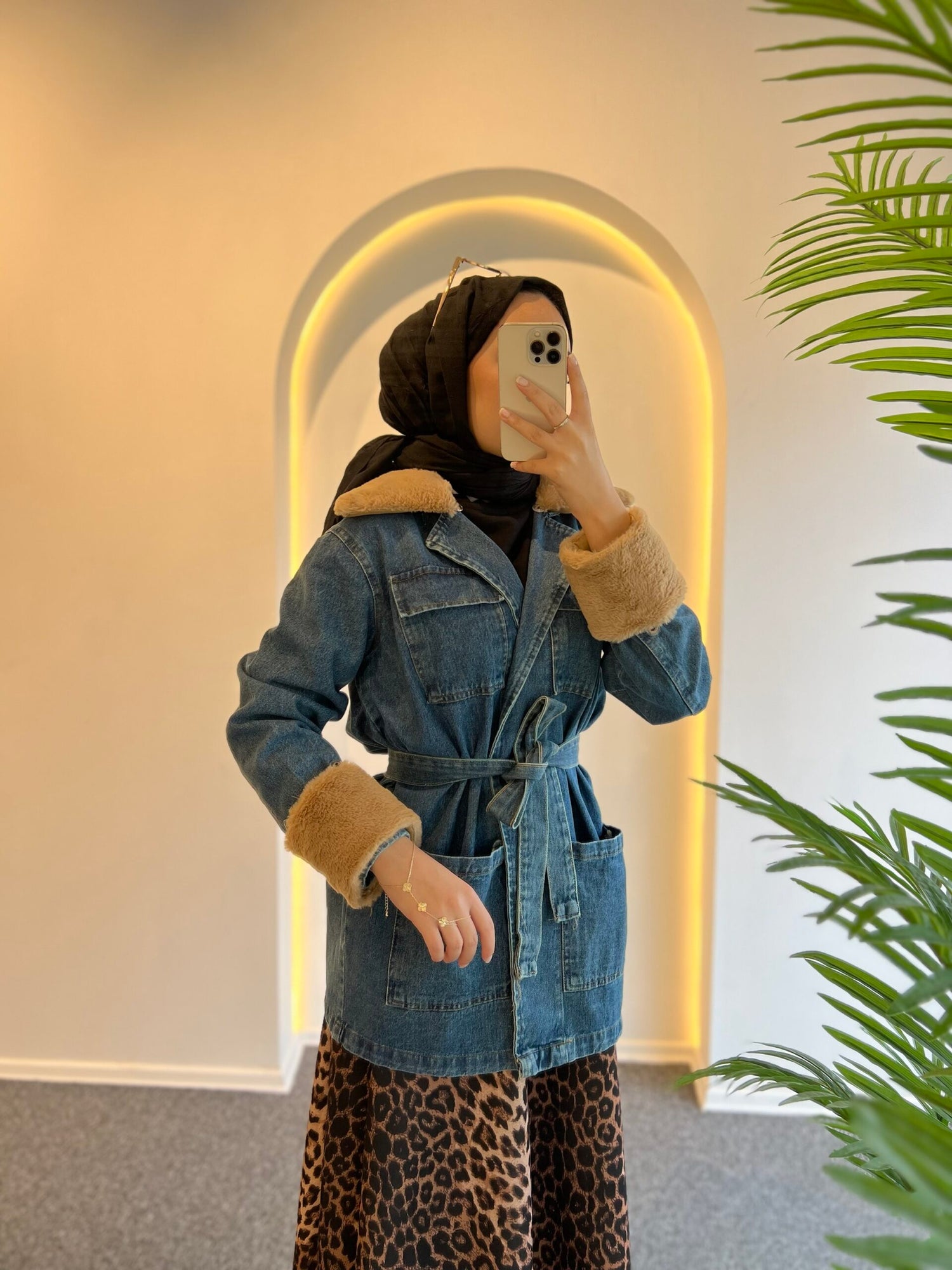 Lara Kürklü Kot Ceket