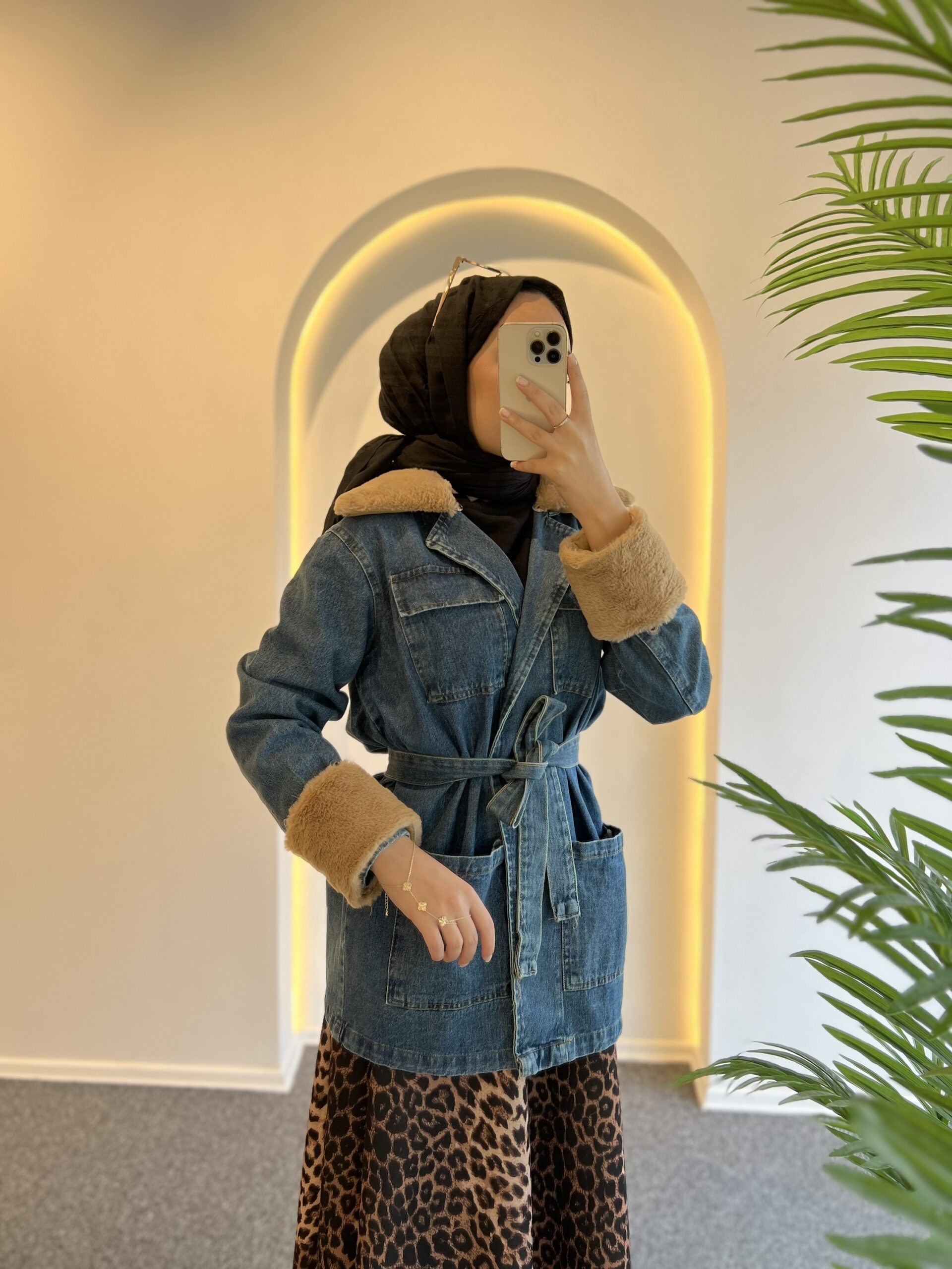 Lara Kürklü Kot Ceket