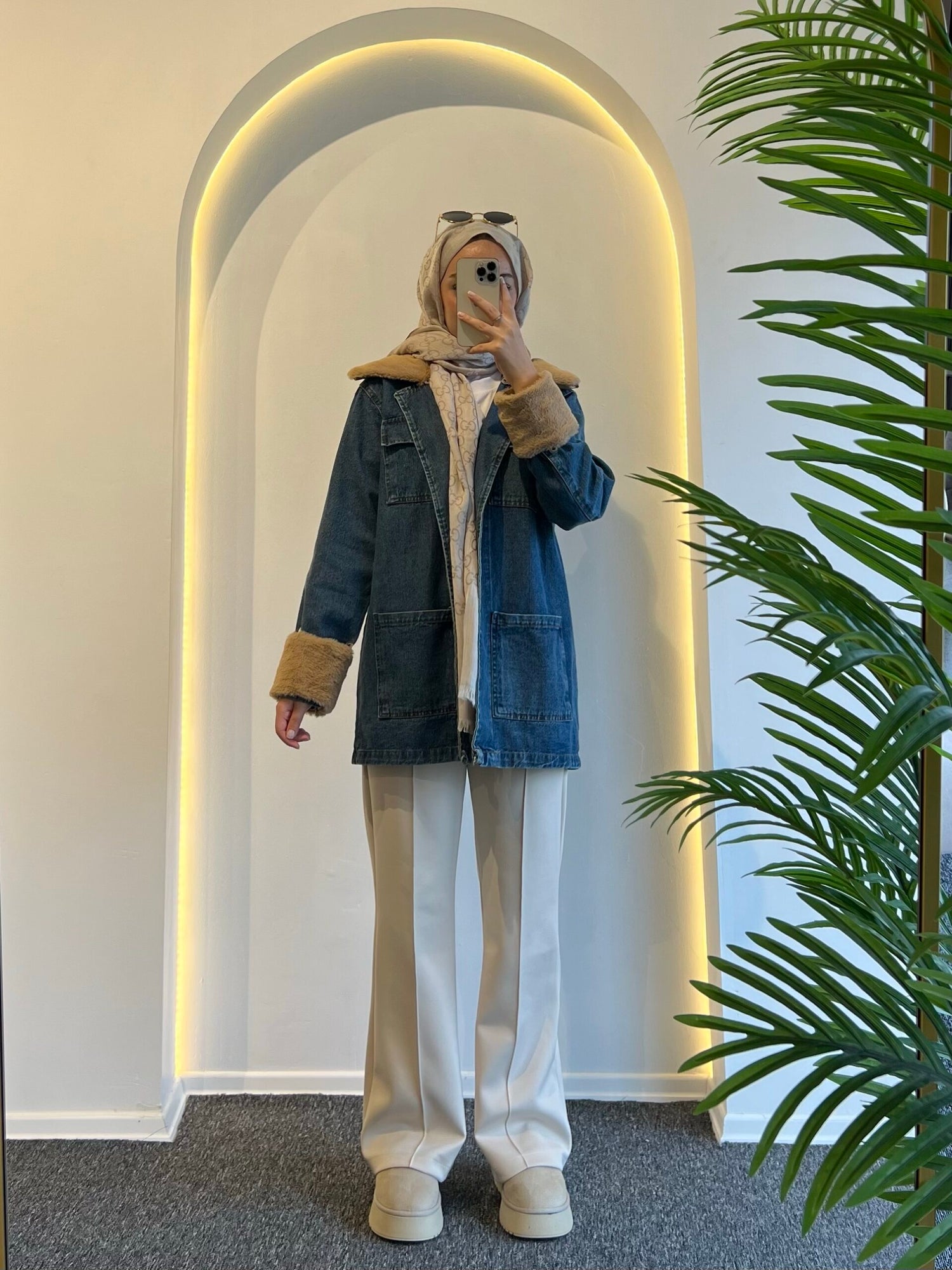 Lara Kürklü Kot Ceket