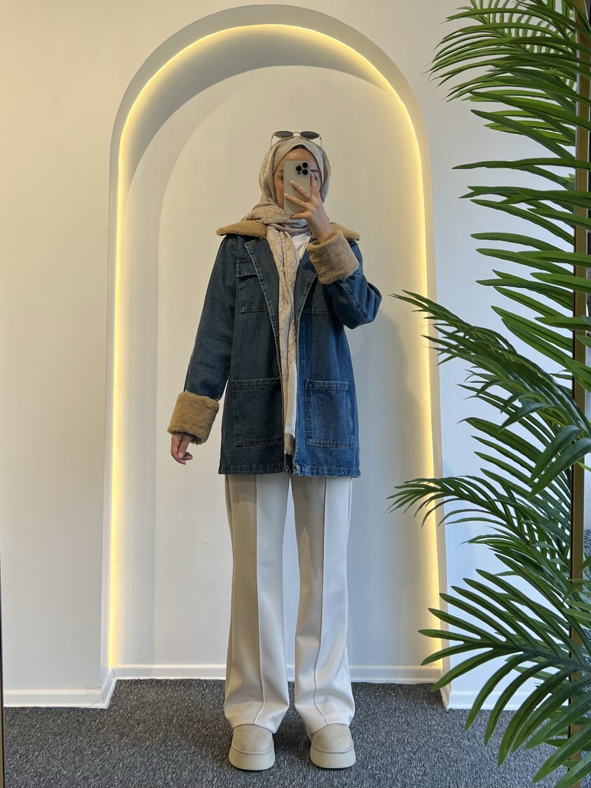 Lara Kürklü Kot Ceket