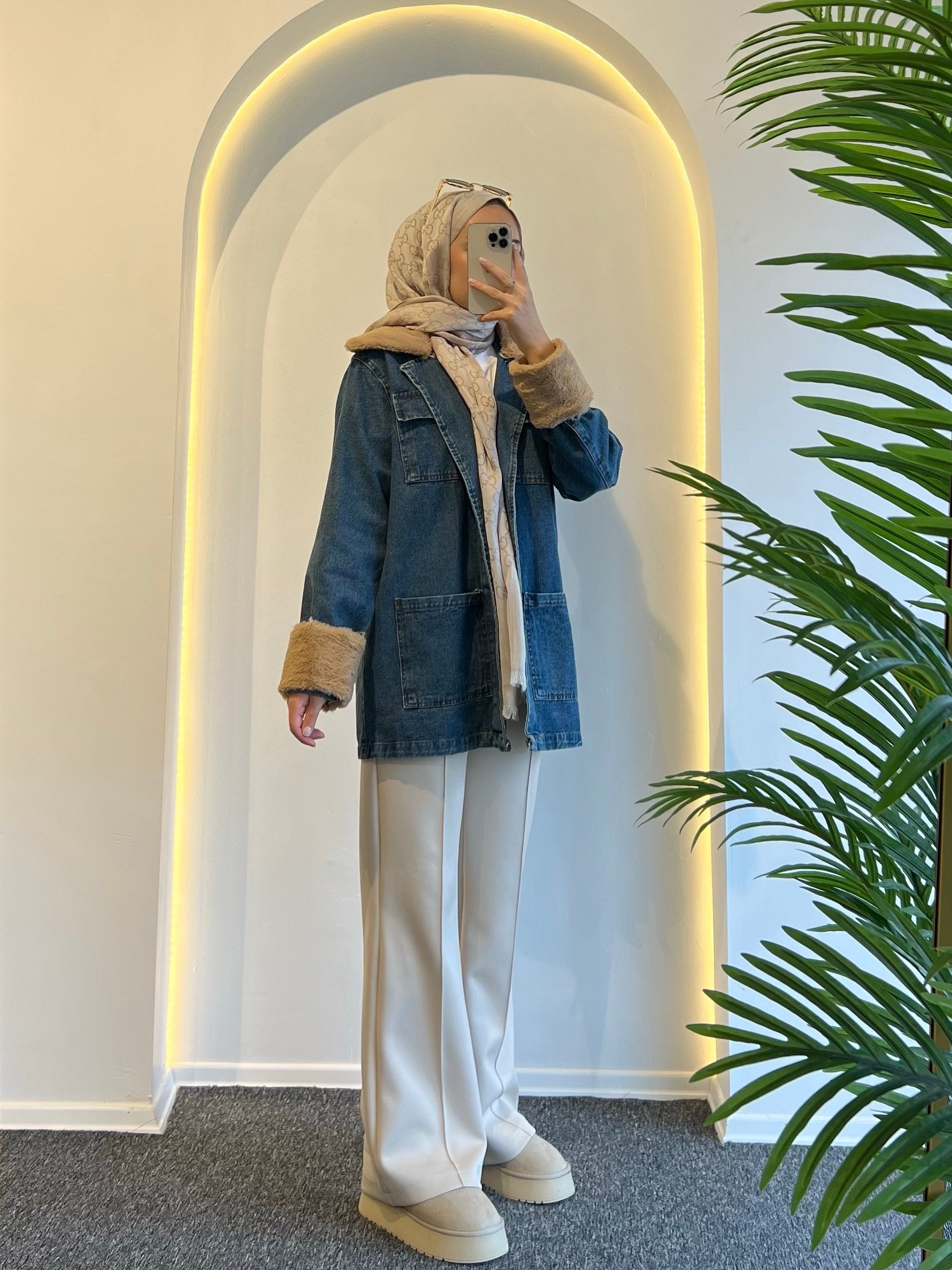 Lara Kürklü Kot Ceket