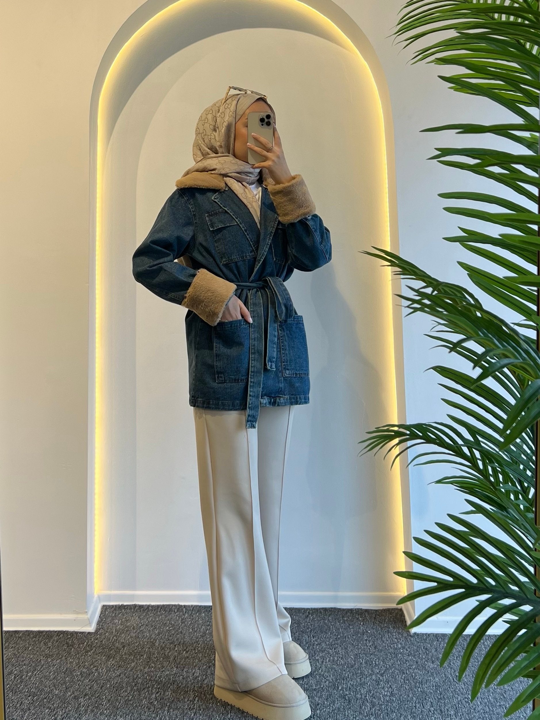 Lara Kürklü Kot Ceket